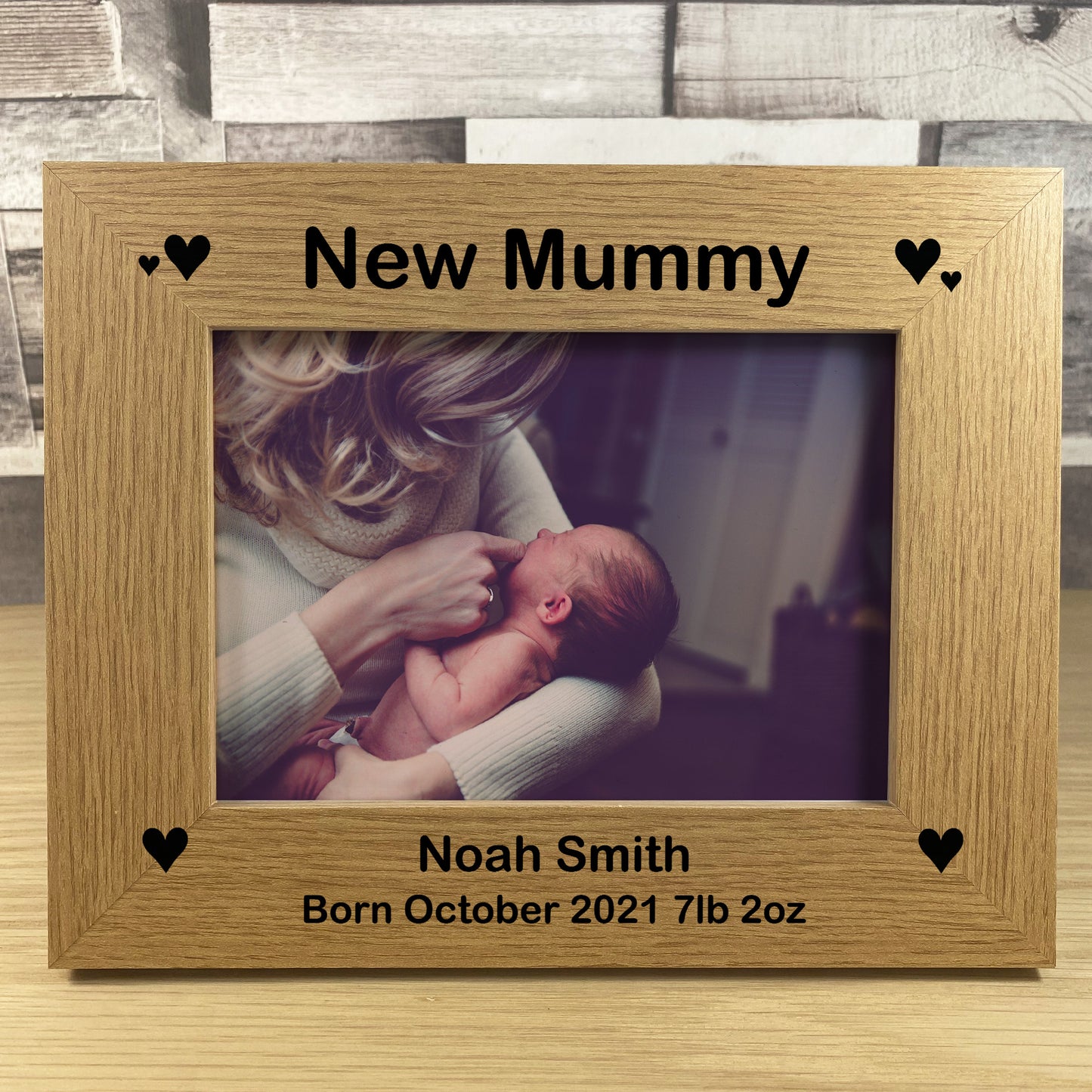 1st Mothers Day Gift For Mum Personalised Photo Frame New Baby