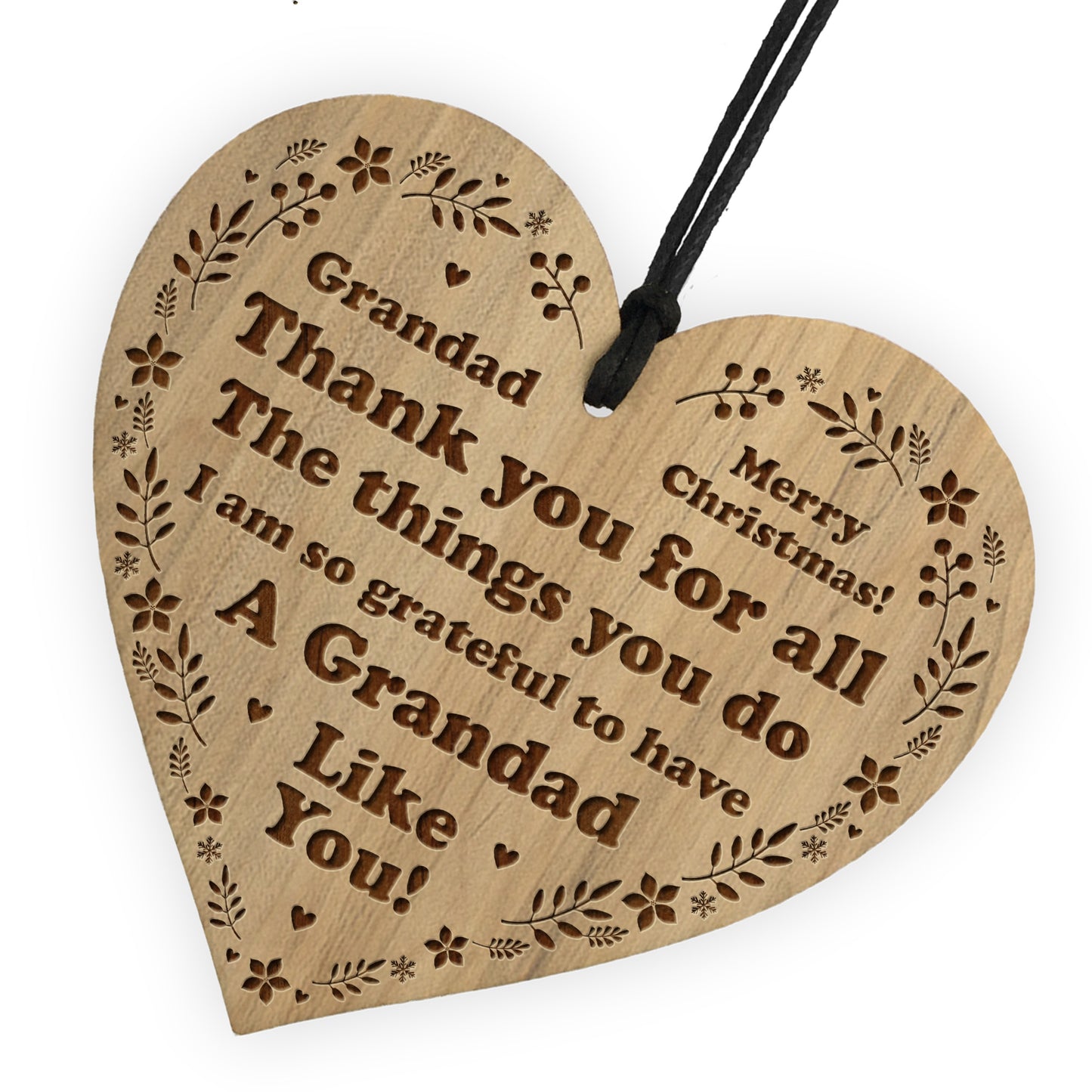 Christmas Gifts For Grandparents Engraved Heart Grandad Gifts