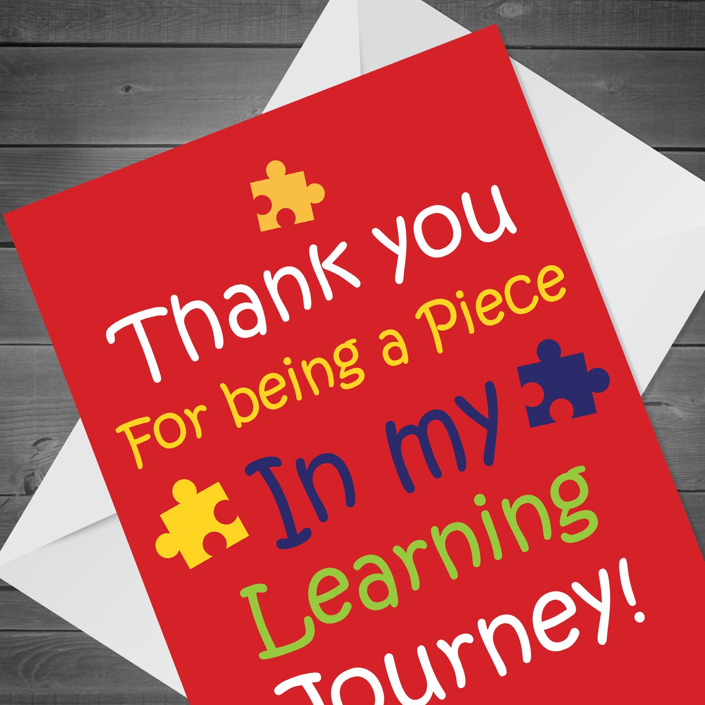 End of Term Thank You Card For Teacher Teaching Assistant Card