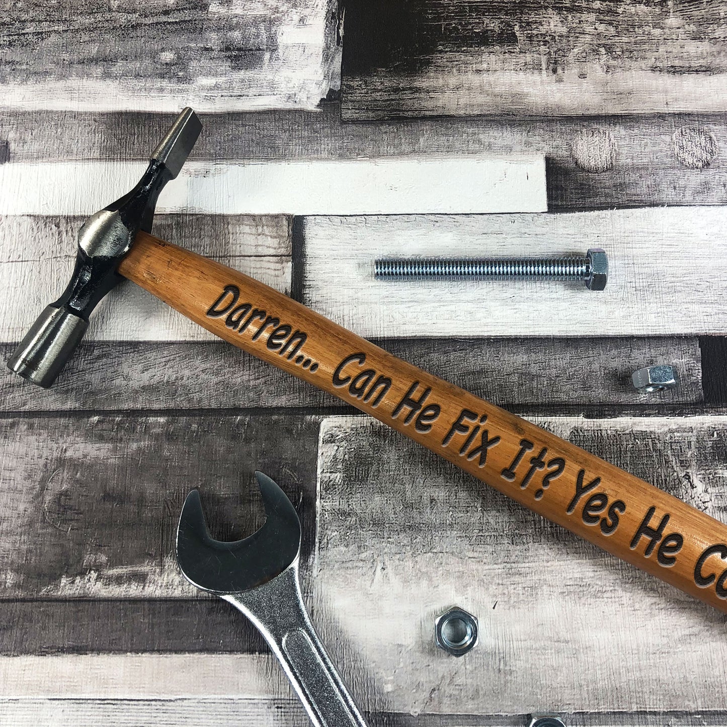 Funny Engraved Hammer For Men Dad Grandad Husband Birthday