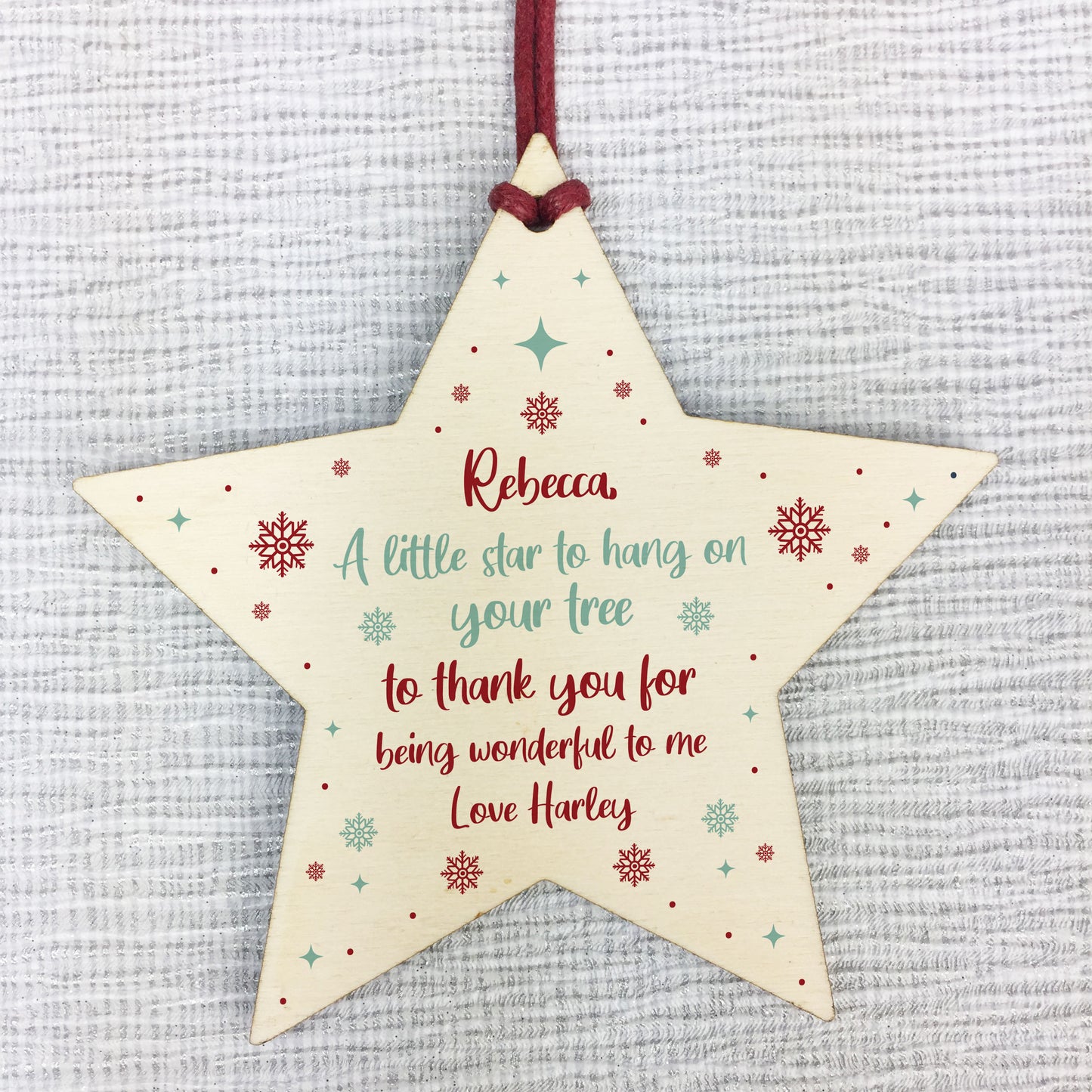 PERSONALISED Thank You Christmas Gift For Teacher Assistant