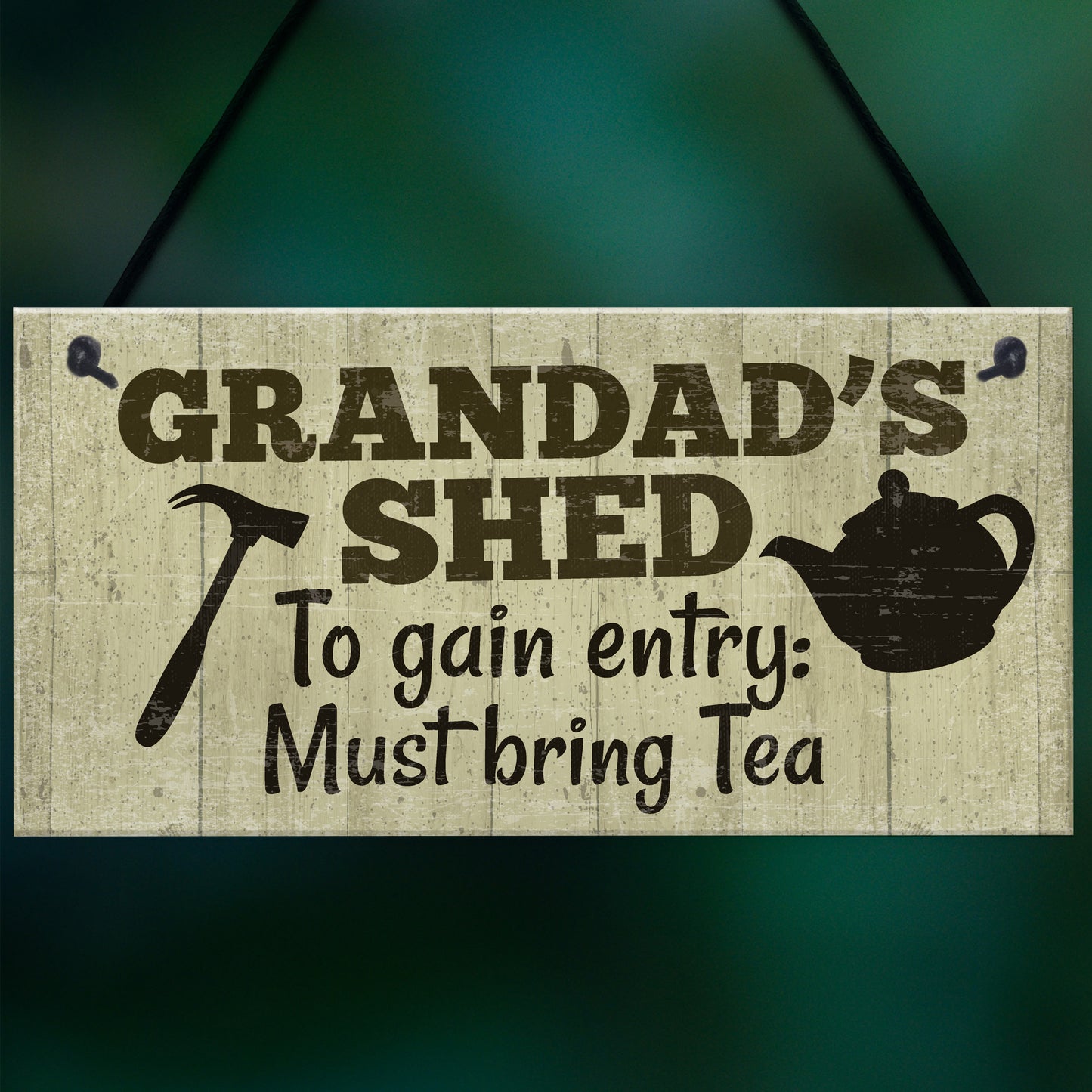 Grandad's Shed Plaque Garden Shed Summer House Sign Dad Gifts