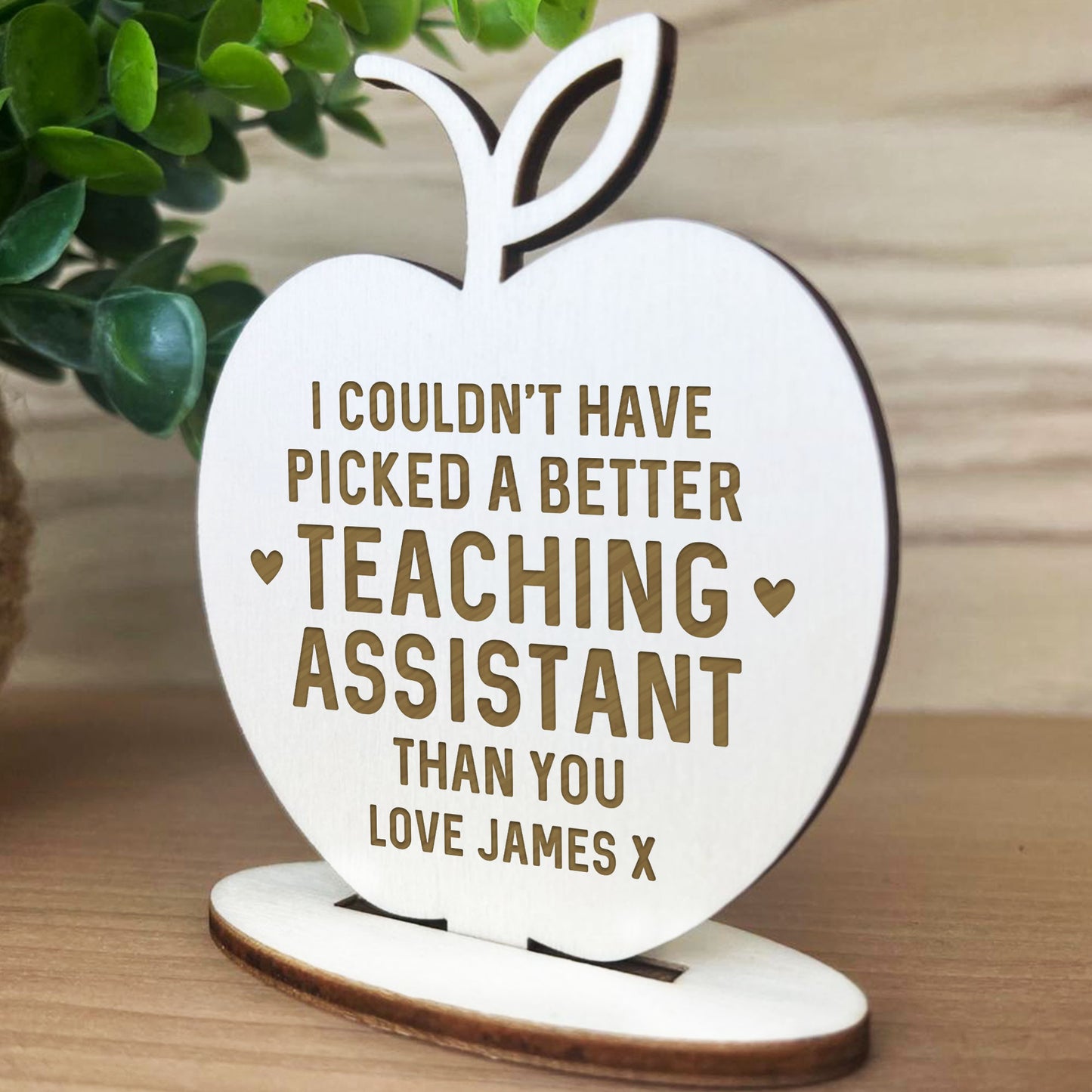 Thank You Gift Teaching Assistant Gifts Personalised Apple