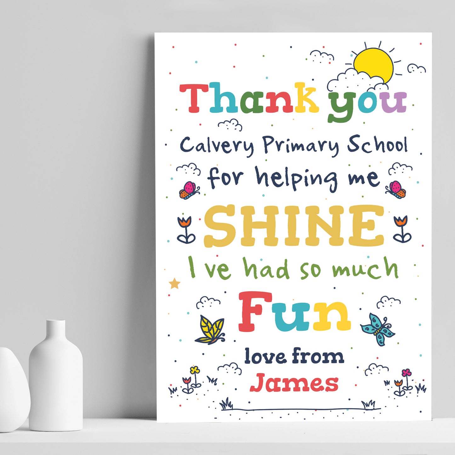 Personalised Thank You Gift For Teacher Assistant Mentor Leaving