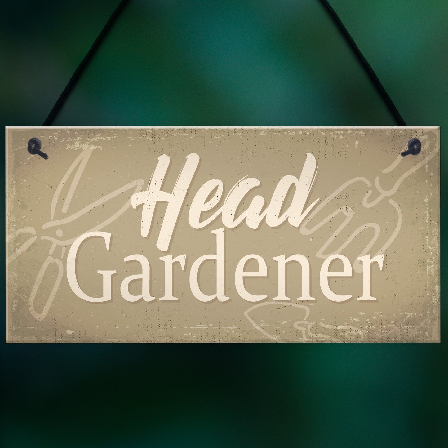 Garden Sign Head Gardener Plaque Garden Shed SummerHouse