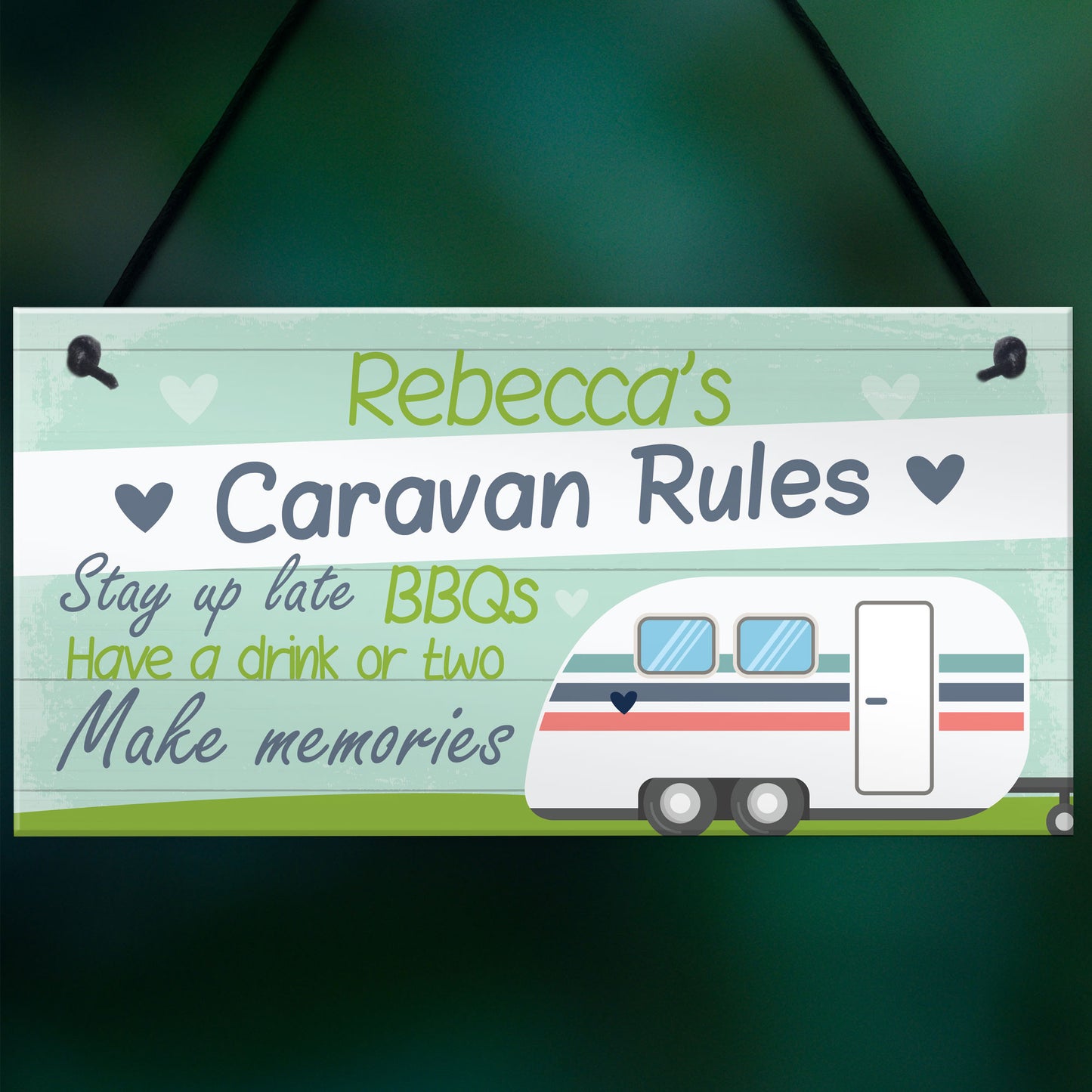 Caravan Sign PERSONALISED Any Name Caravan Camping Camper