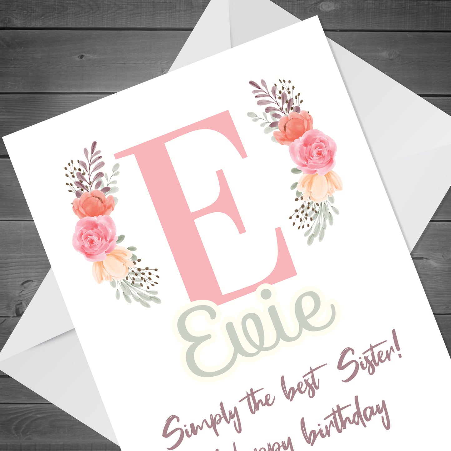 PERSONALISED Birthday Card For Sister Greetings Card