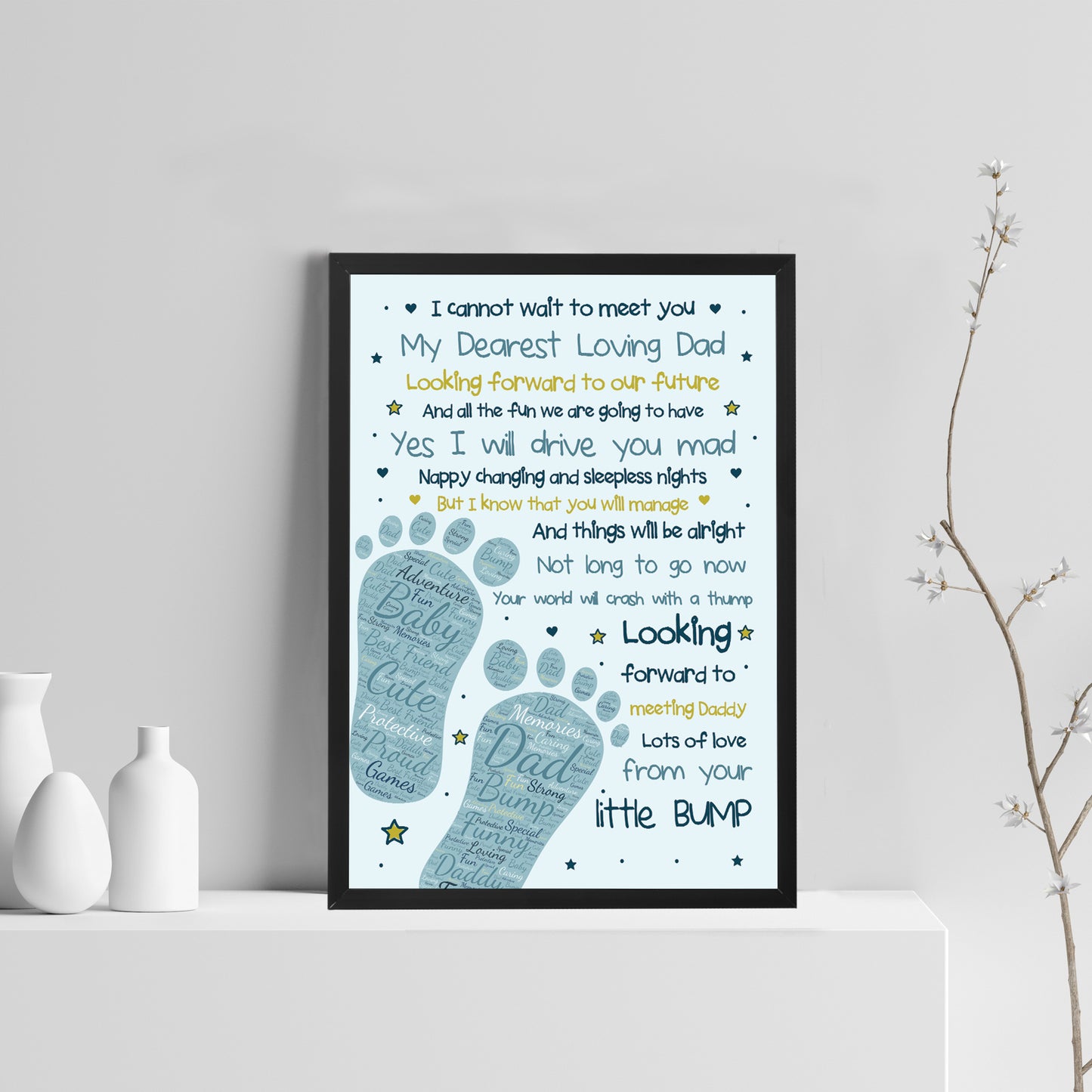 Fathers Day Gifts Daddy To Be Gifts From The Bump Baby Poem Gift