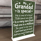 Grandad Christmas Birthday Gift For Grandparents Standing Plaque