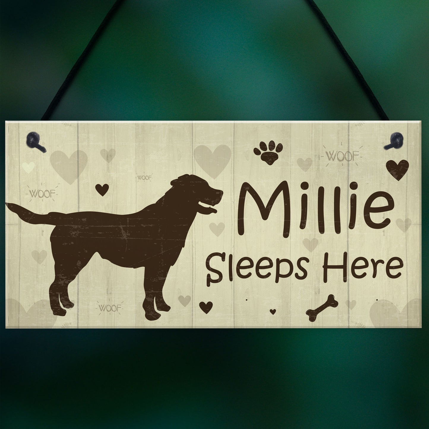 Funny Dog Signs For Home Personalised Wall Plaque Sign Xmas Gift