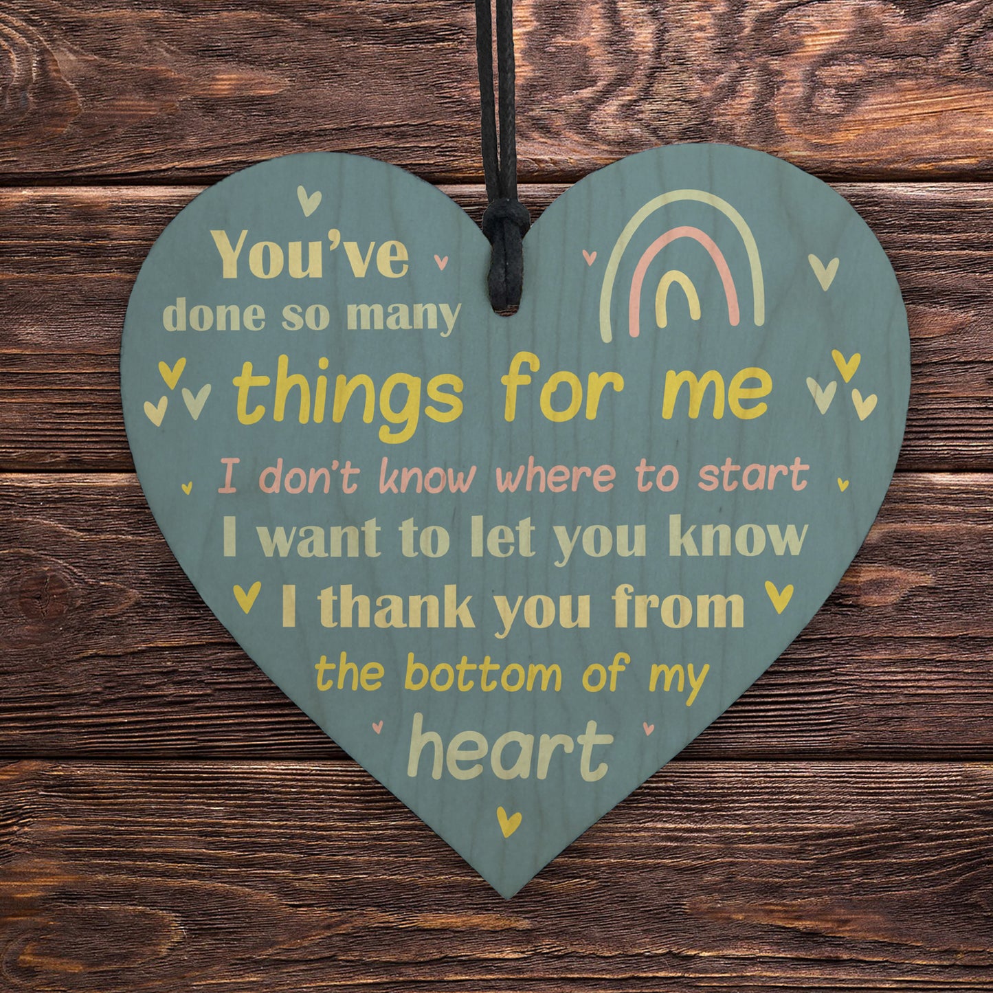 Thank You Gift Friend Heart Sign Teacher Mentor Gifts Friendship