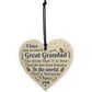 Great Grandad Ornament Heart Christmas Gift Grandad Announcement
