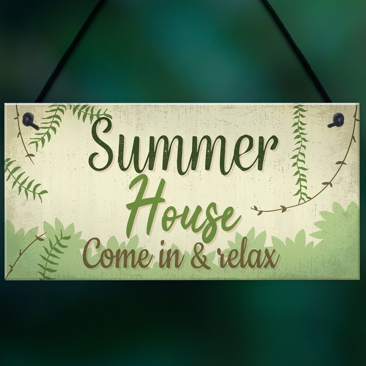 Summer House Plaque Shed Garden Sign Decor Mum Dad Nan Gift