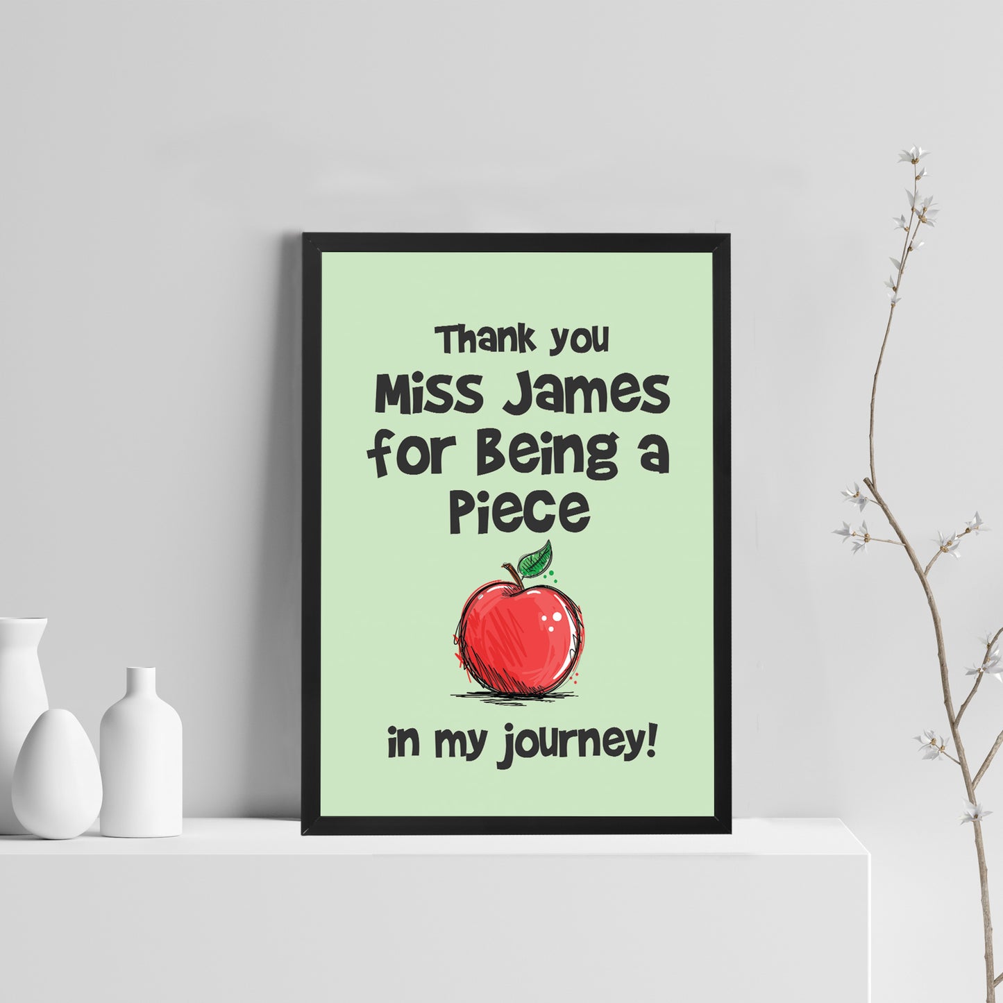 Framed Teacher Print Thank You Gift For Teacher Assistant