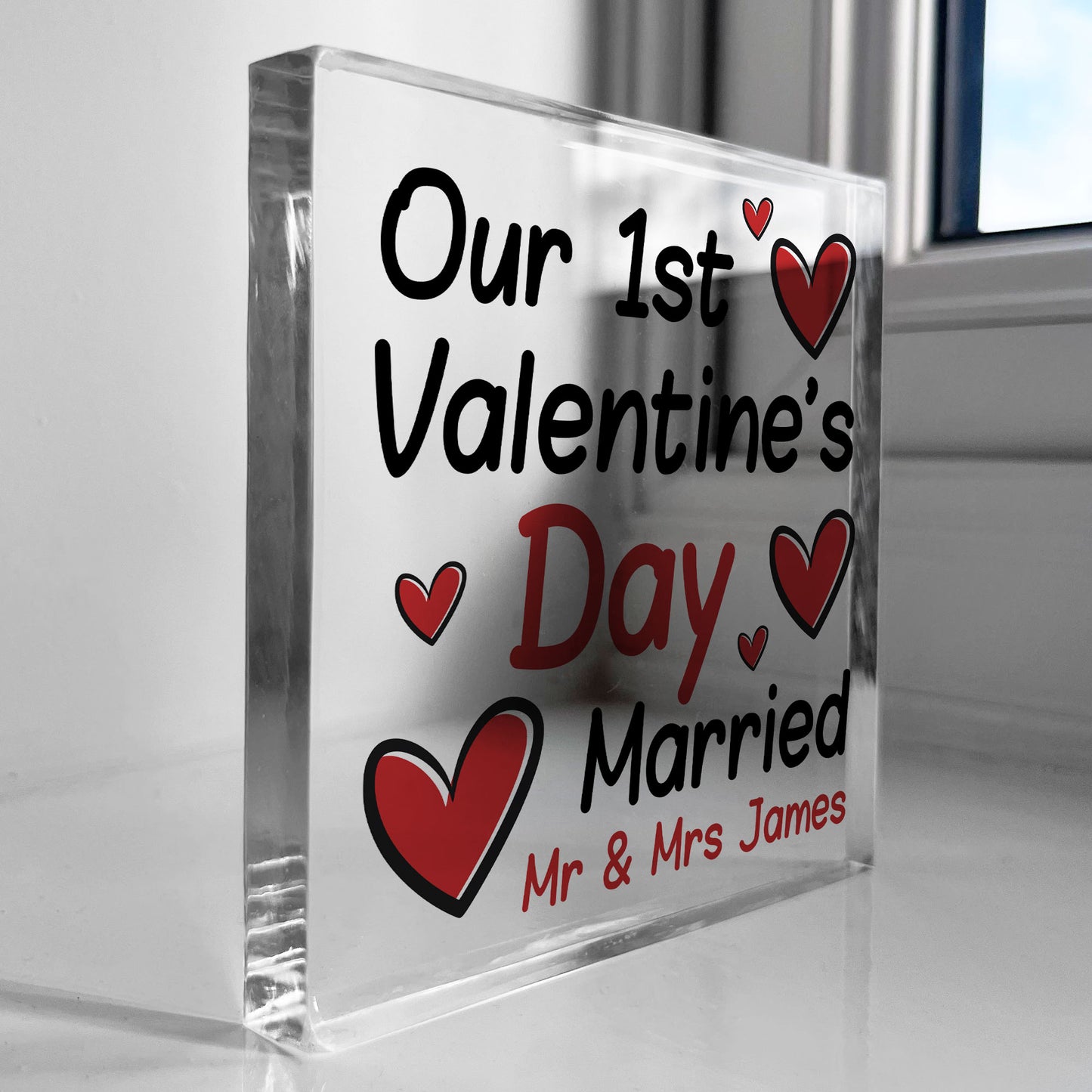 1st Valentines Day Married Gift Personalised Valentines Gift