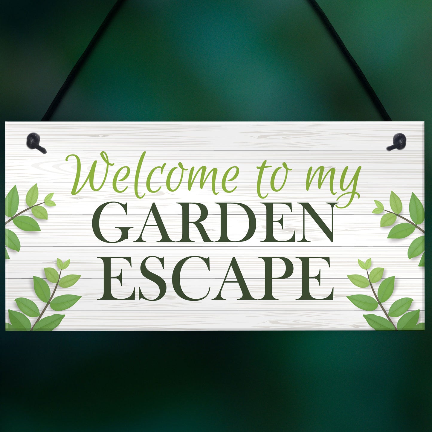 Garden Signs And Plaques Garden Escape Sign Summerhouse Shed