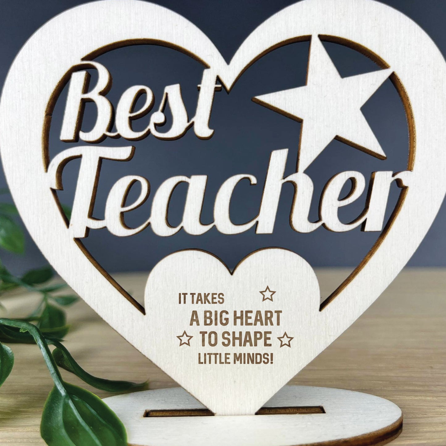 Best Teacher Engraved Plaque Thank You Gift For Teacher Leaving