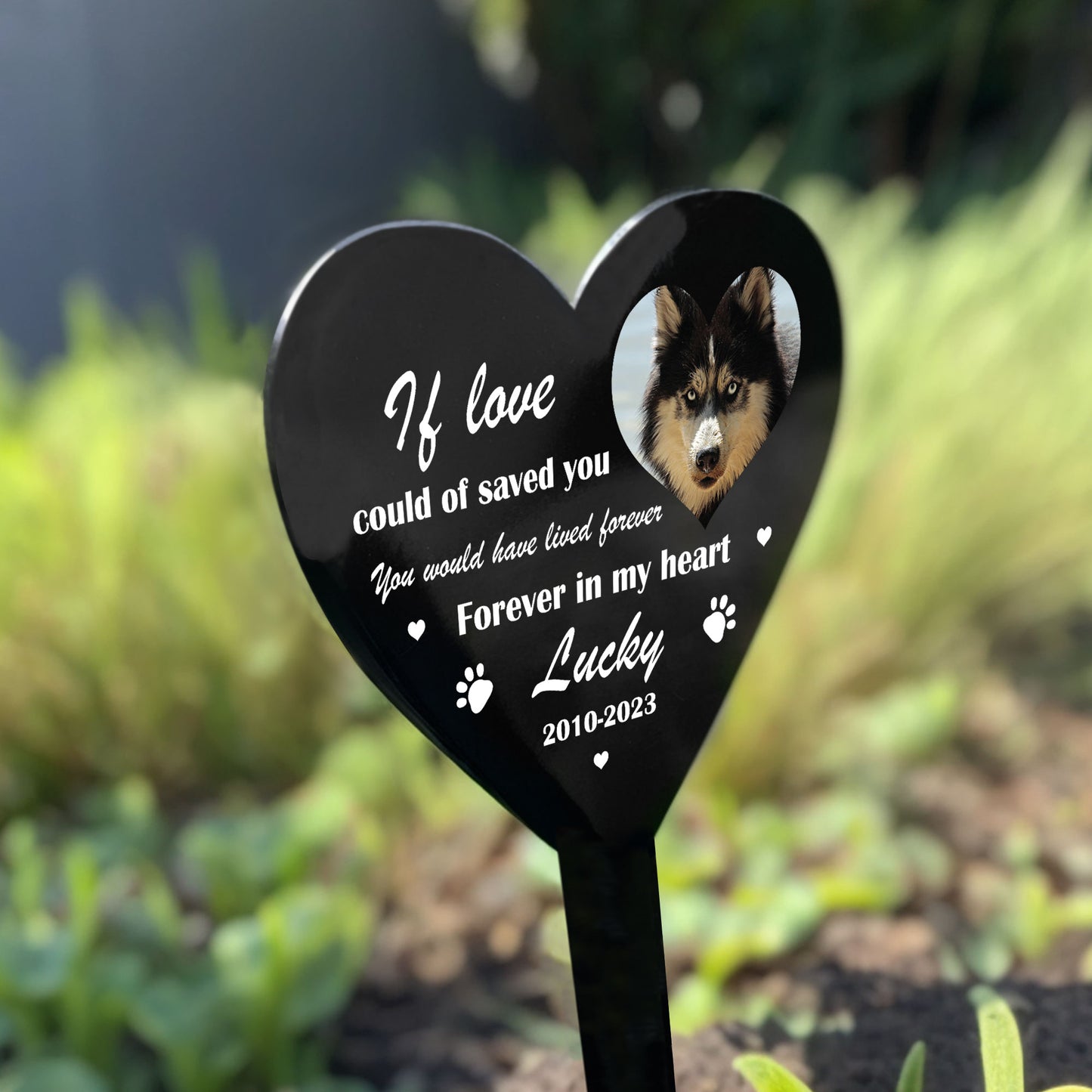 Personalised Dog Memorial Plaque For Garden Pet Cat Memorial