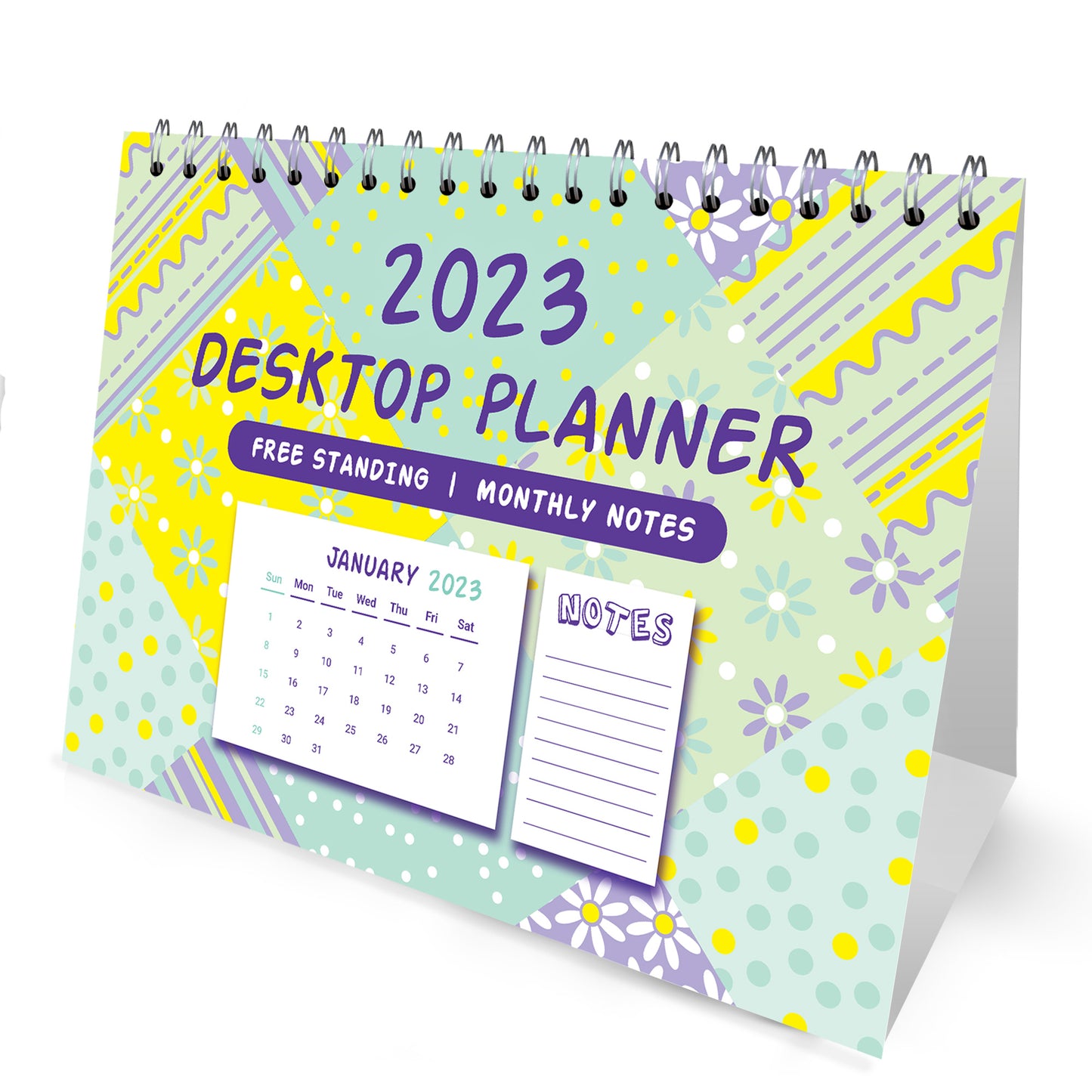 2023 Home Office Flip Over Desk Top Month to View Calendar