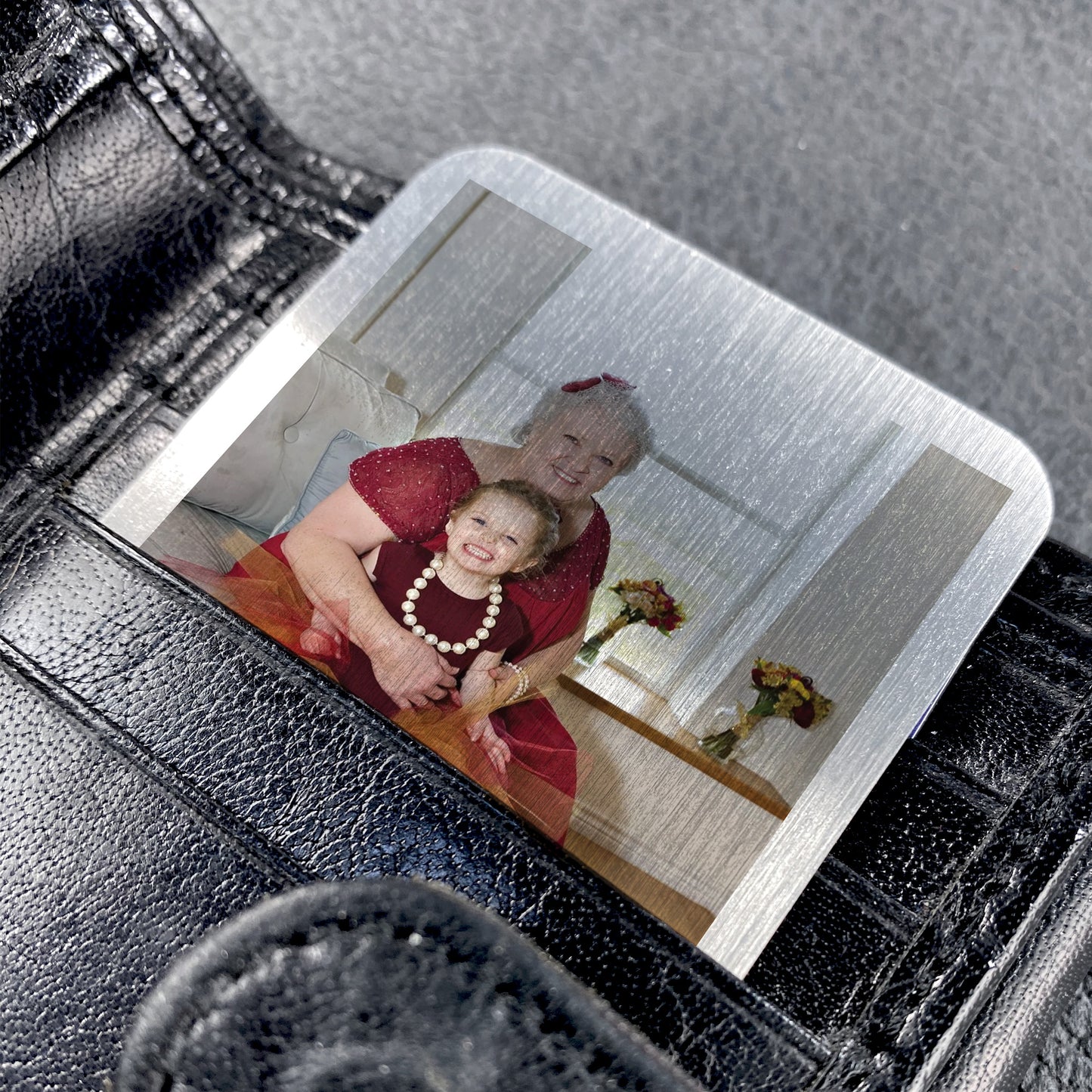 PERSONALISED Photo Wallet Card Nanny Mothers Day Birthday Gift