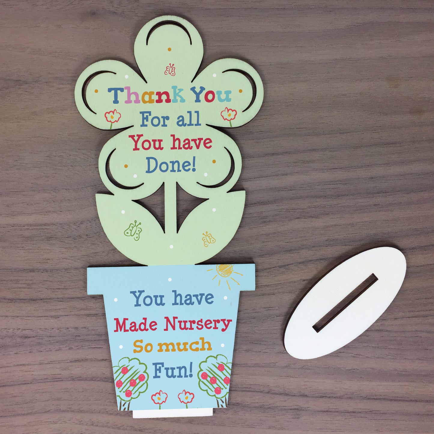 Thankyou Gift For Nursery Teacher And Assistant Wood Flower