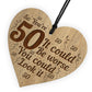 50th Birthday Gift For Men Women Funny Engraved Heart