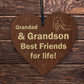 Grandad Gifts From Grandson Wood Heart Fathers Day Birthday Gift