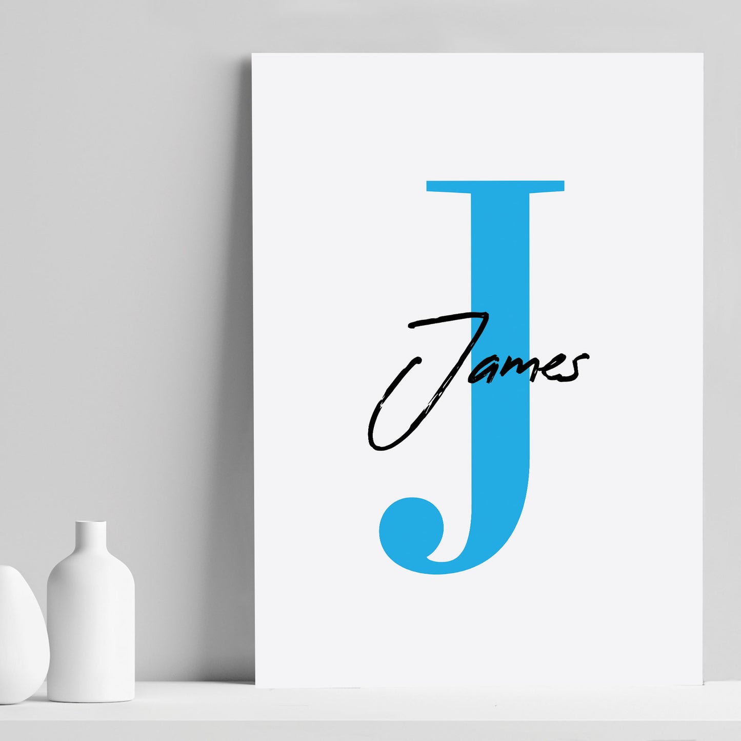 Safari Animals Boys Nursery Bedroom Prints Personalised Name