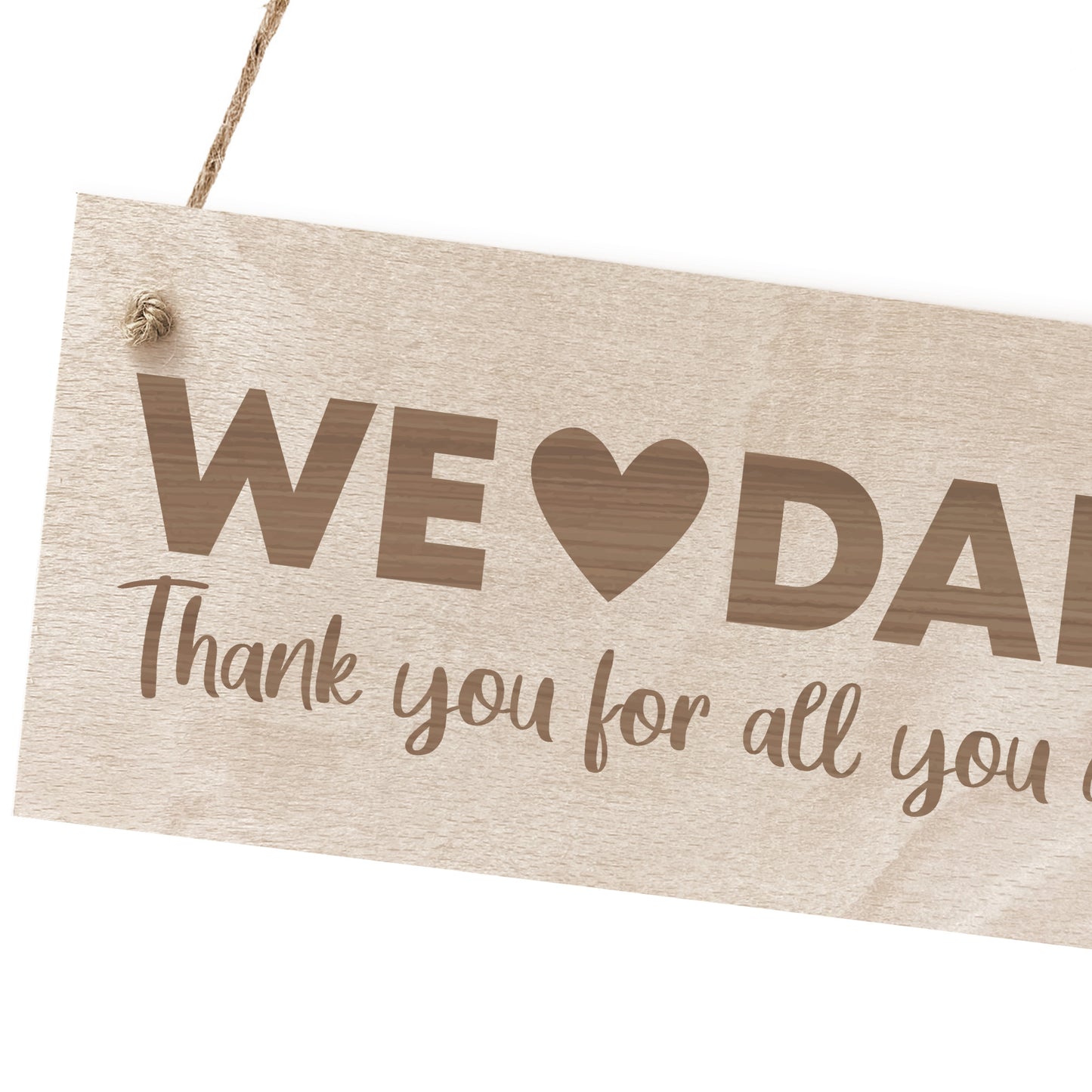 Gift For Dad Fathers Day Gift Wooden Hanging Plaque Dad Birthday