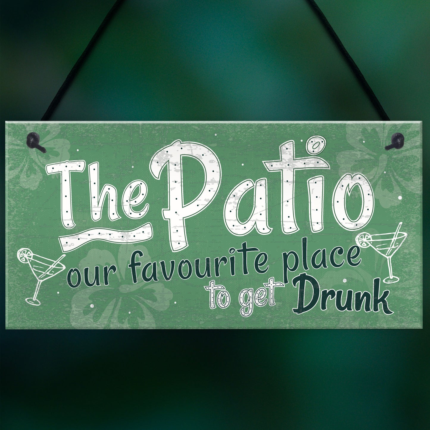 Funny Garden Patio Sign Alcohol Hanging Plaque Door Shed Gift