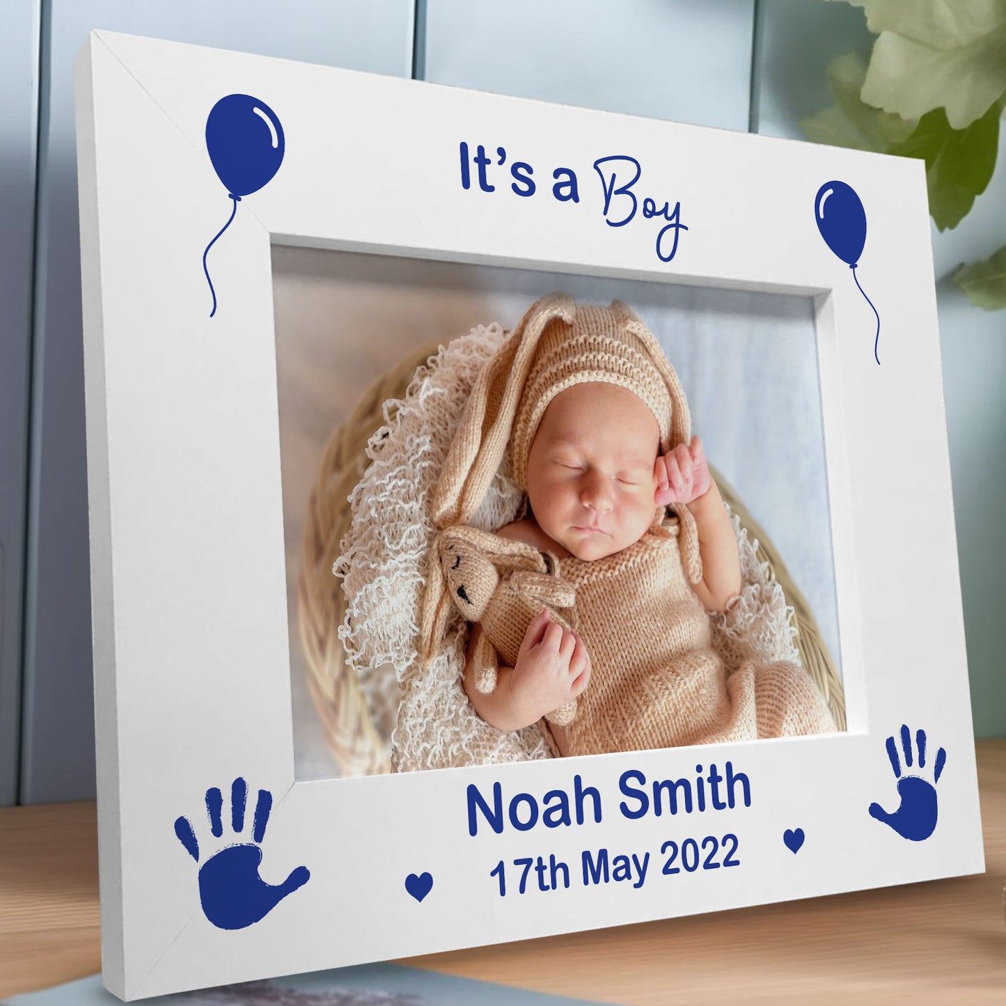 It's A Boy PERSONALISED Baby Boy Name Photo Frame