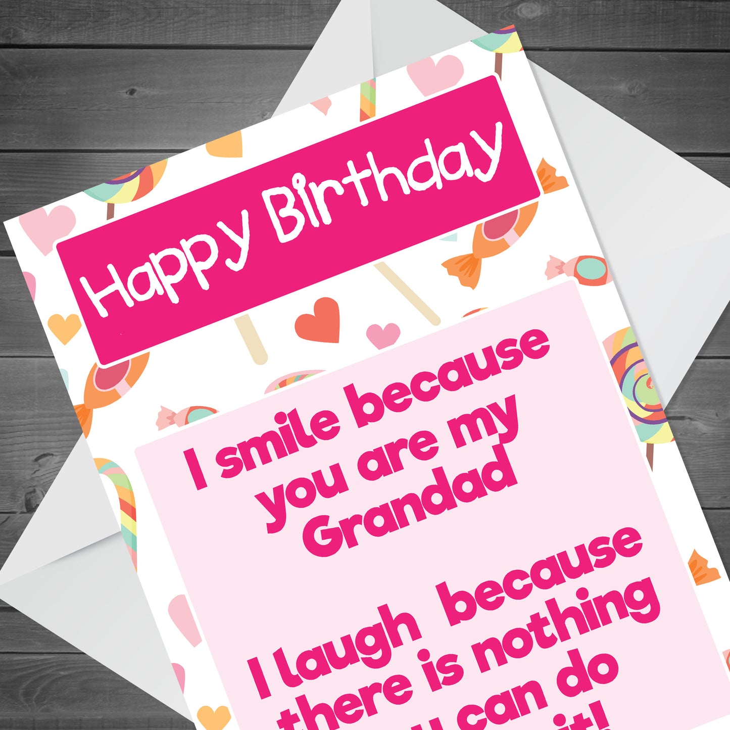 Funny GRANDAD Birthday Card Handmade Card For Him