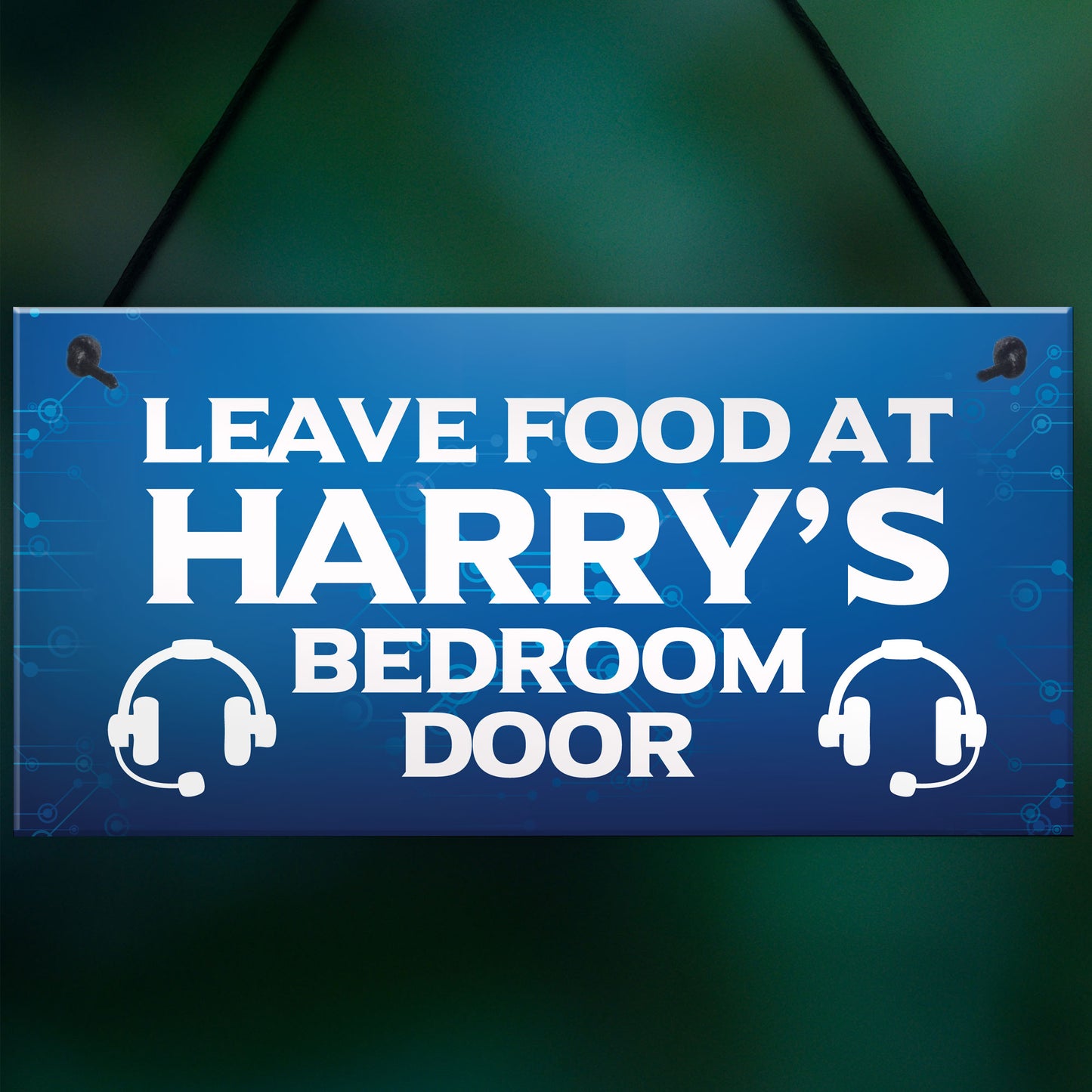 GamingBoys Bedroom Door Sign Novelty Gamer Gift For Son