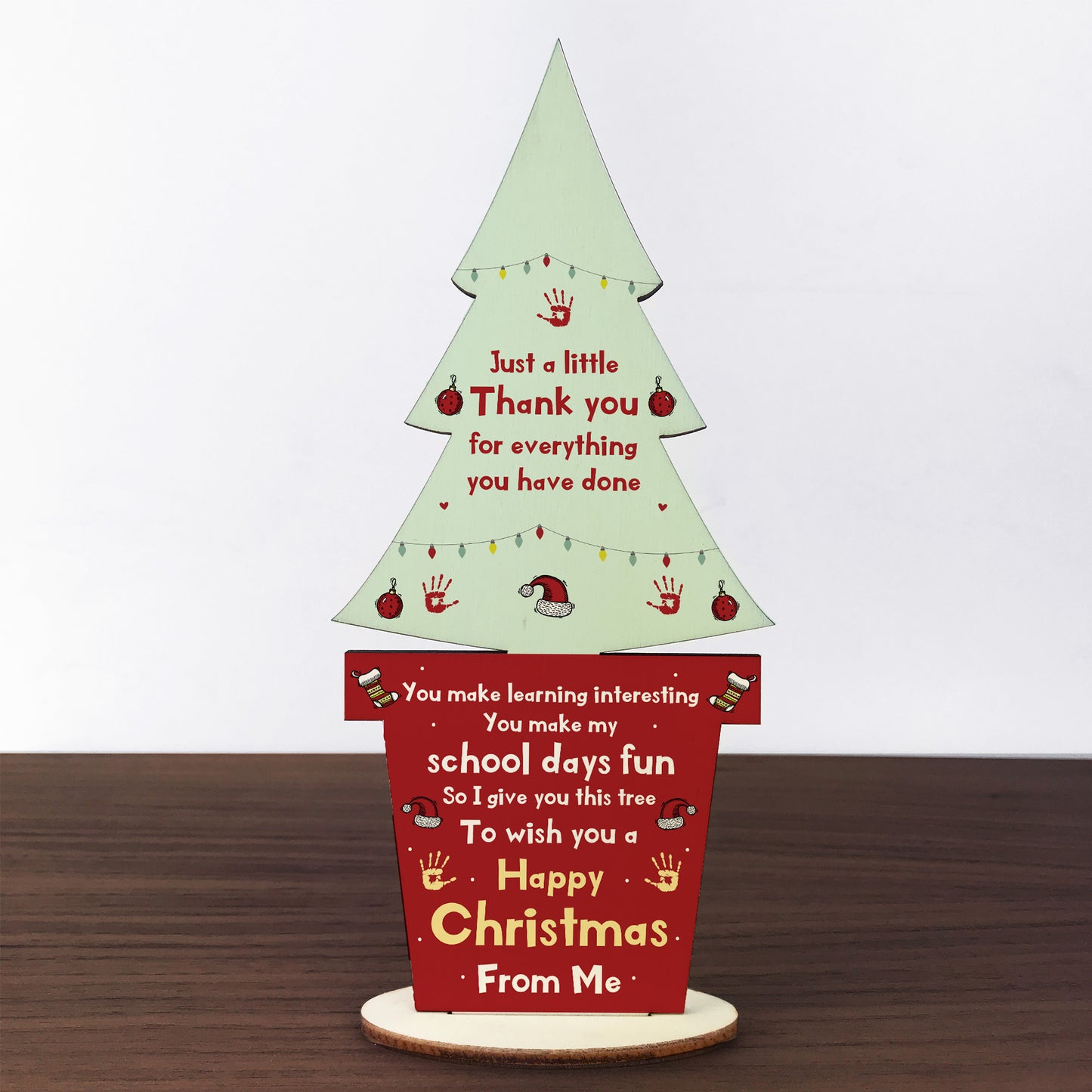 Thank You Christmas Gift For Teacher Assistant Standing Tree