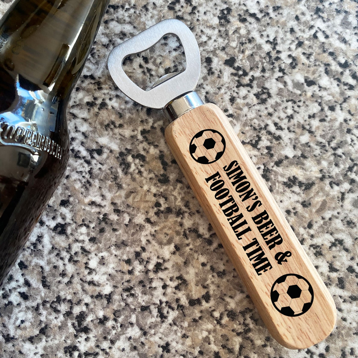 PERSONALISED Football Gifts For Boys Men Bottle Opener Beer Gift