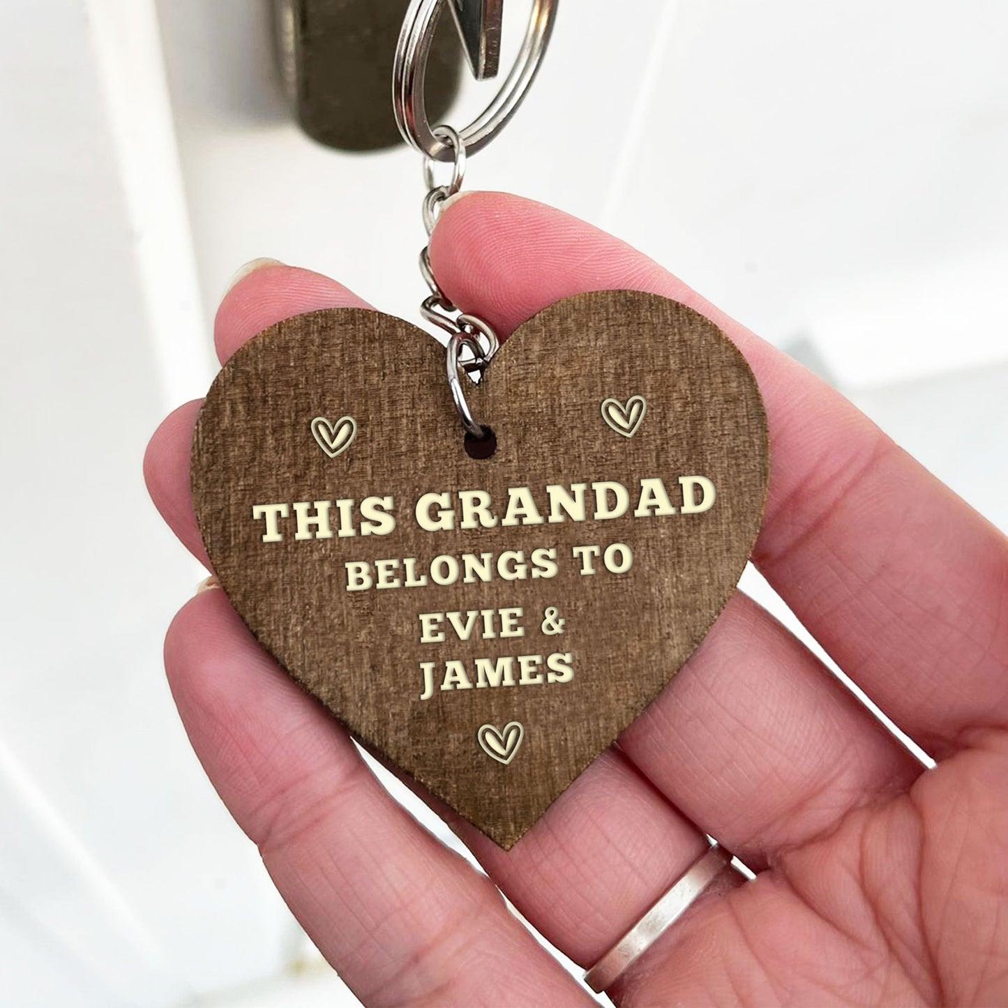 Personalised Fathers Day Gift Birthday Gift For Him Keyring