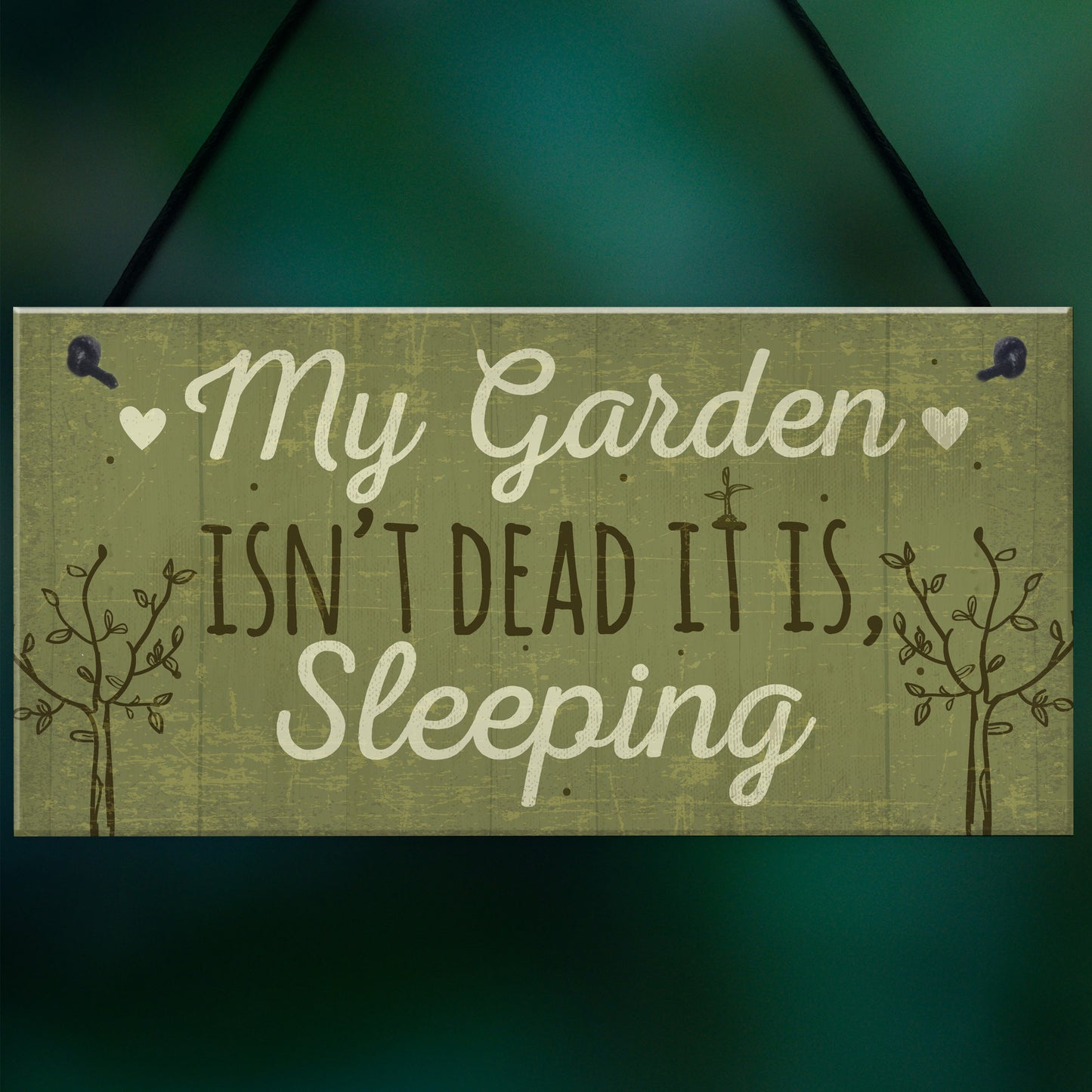 Funny My Garden Isn't Dead Plaque Garden Shed Den Sign Gifts