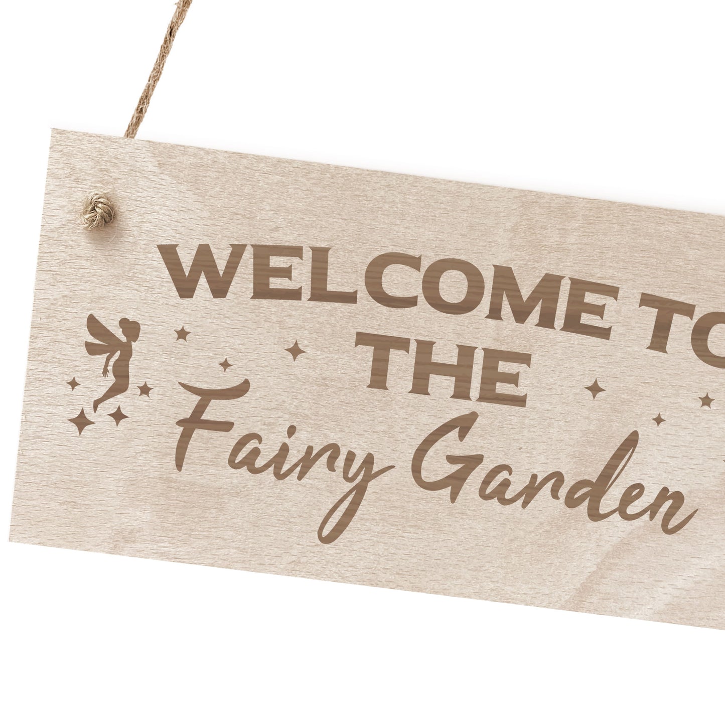 Fairy Garden Sign Engraved Plaque Home Signs Summerhouse Shed