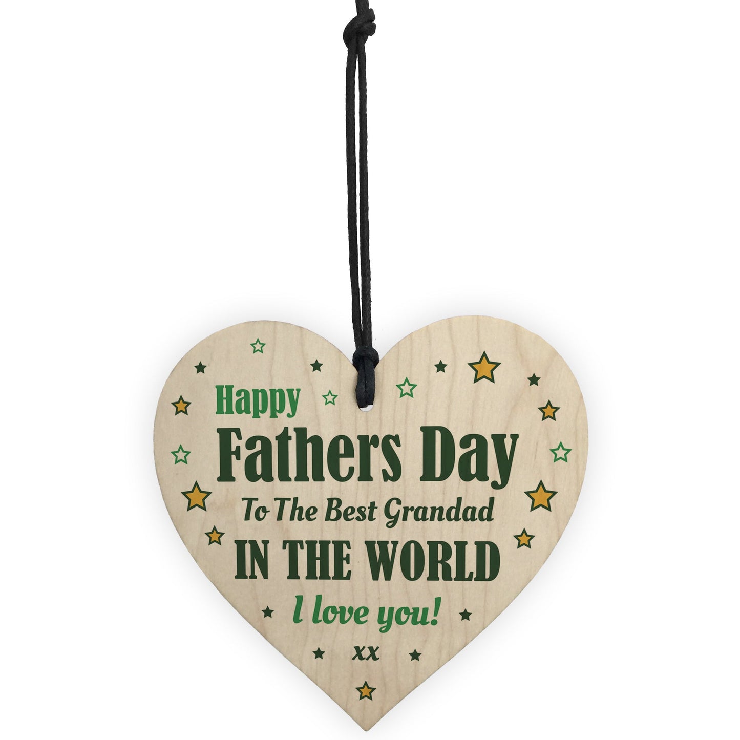 Fathers Day Gifts For Grandad Wood Heart Grandad Gifts For Him