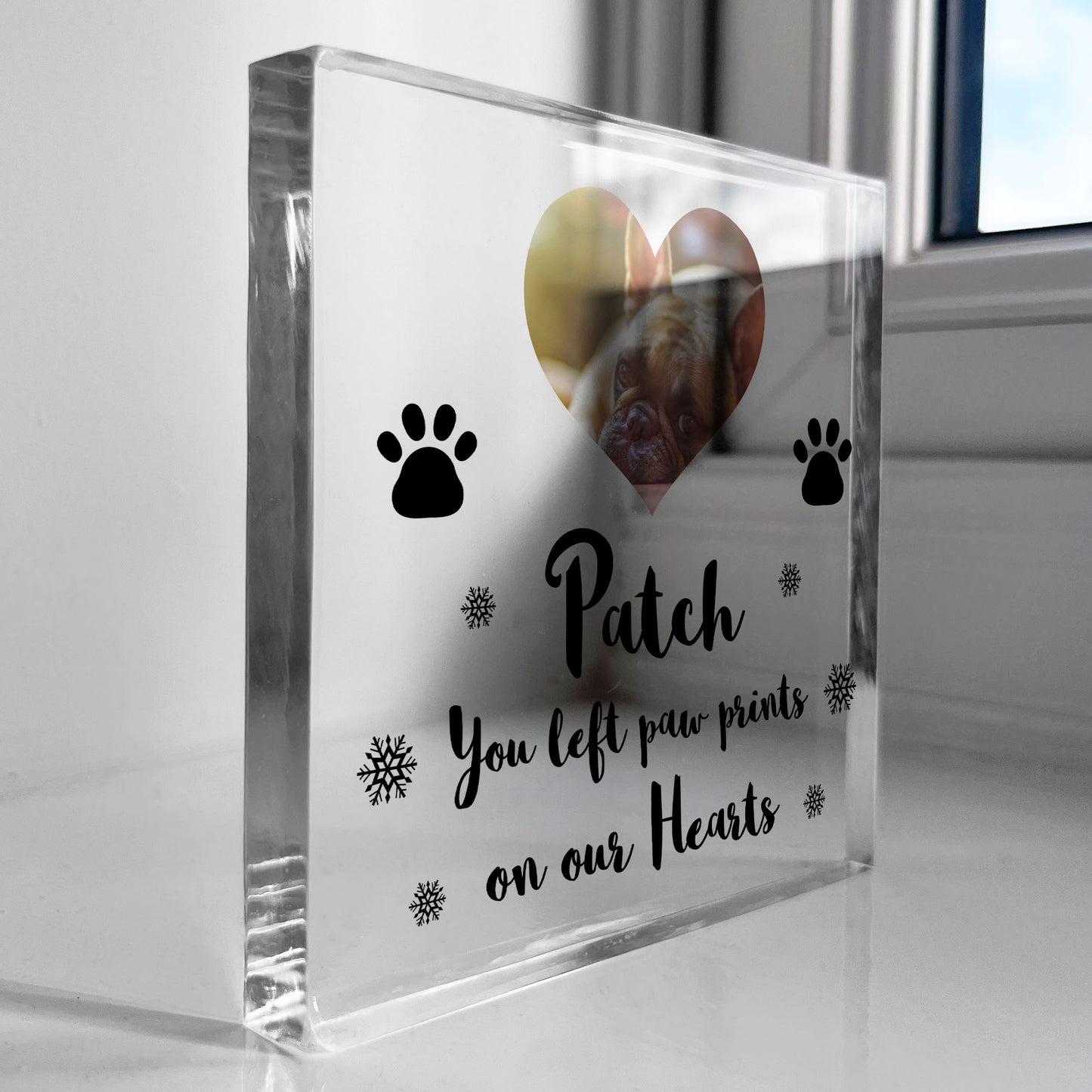 Personalised Pet Memorial Photo Plaque Dog Puppy Memorial