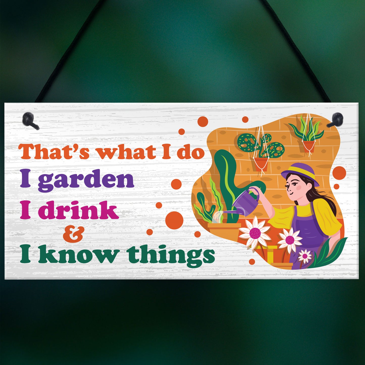 Funny Garden Sign For Garden Lover Gift For Women Her