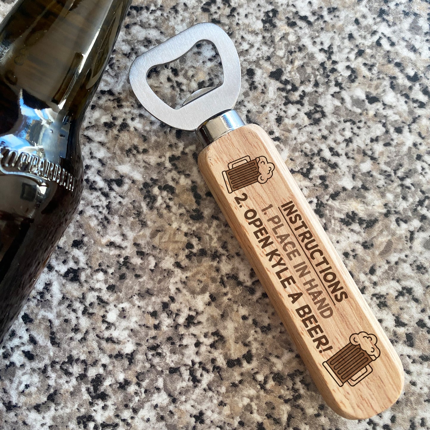 Personalised Bottle Opener Novelty Birthday Gift For Him Son