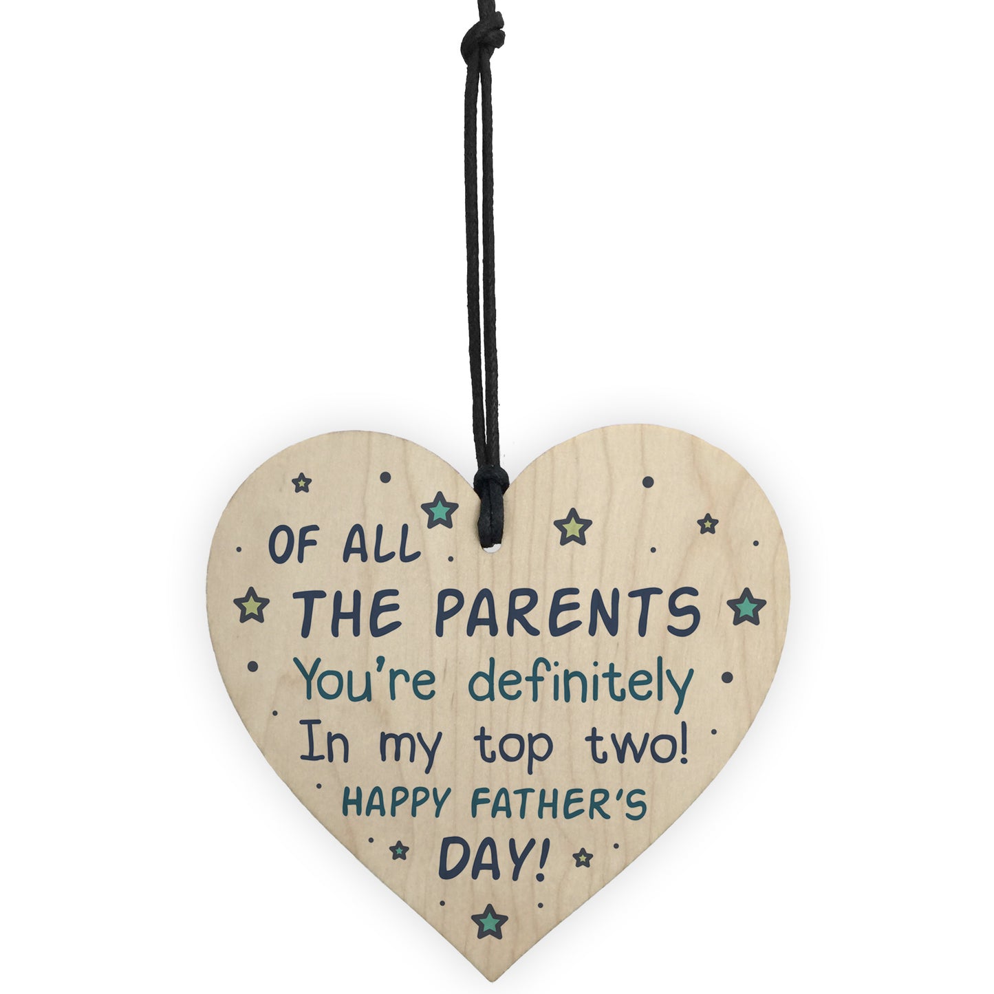 Funny Fathers Day Gift Idea Novelty Wood Heart Plaque Gift