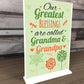 Great Grandparent Grandma Grandpa Birthday Christmas Gift Plaque