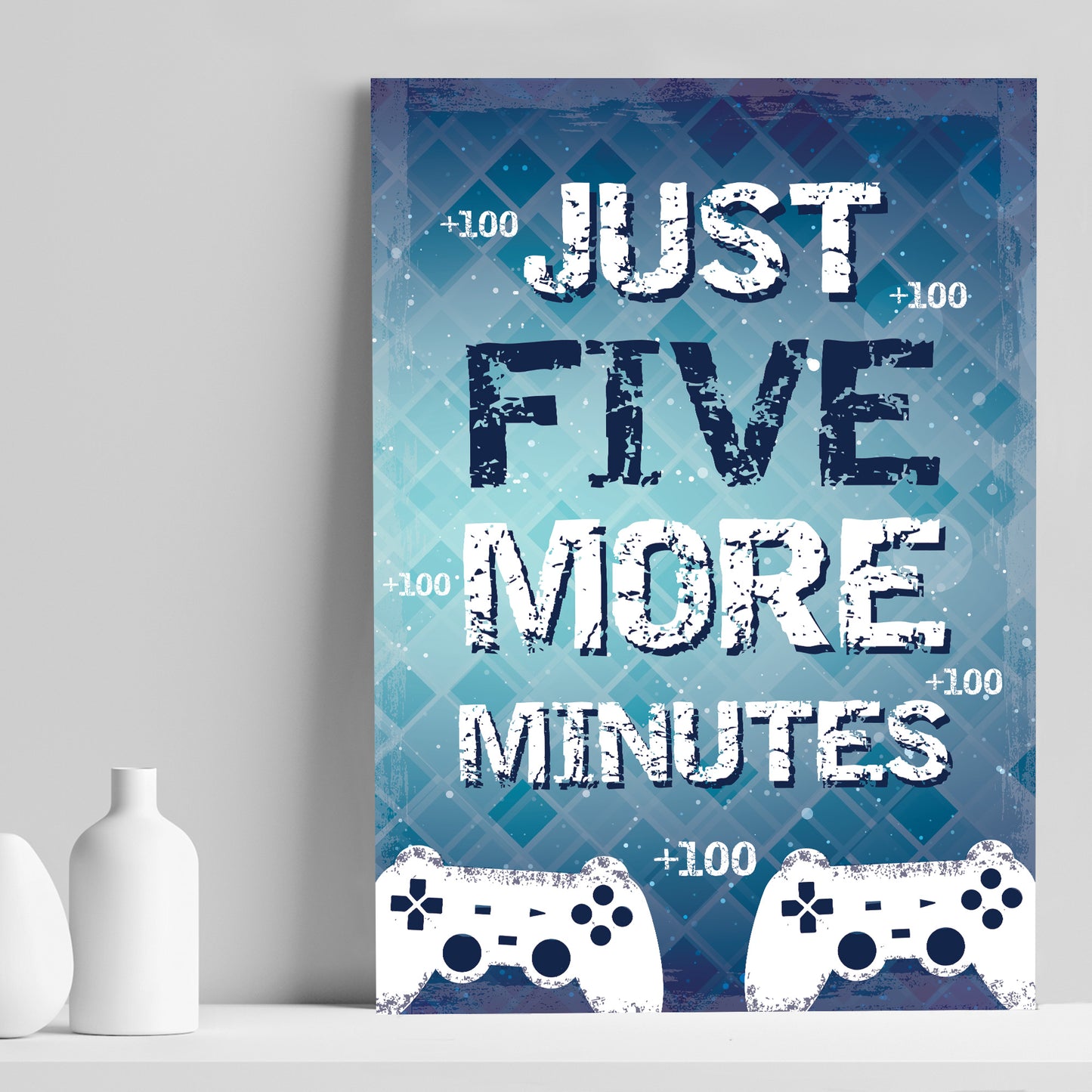 Boys Bedroom Wall Art Playstation Fan Gaming Print Gift For Son