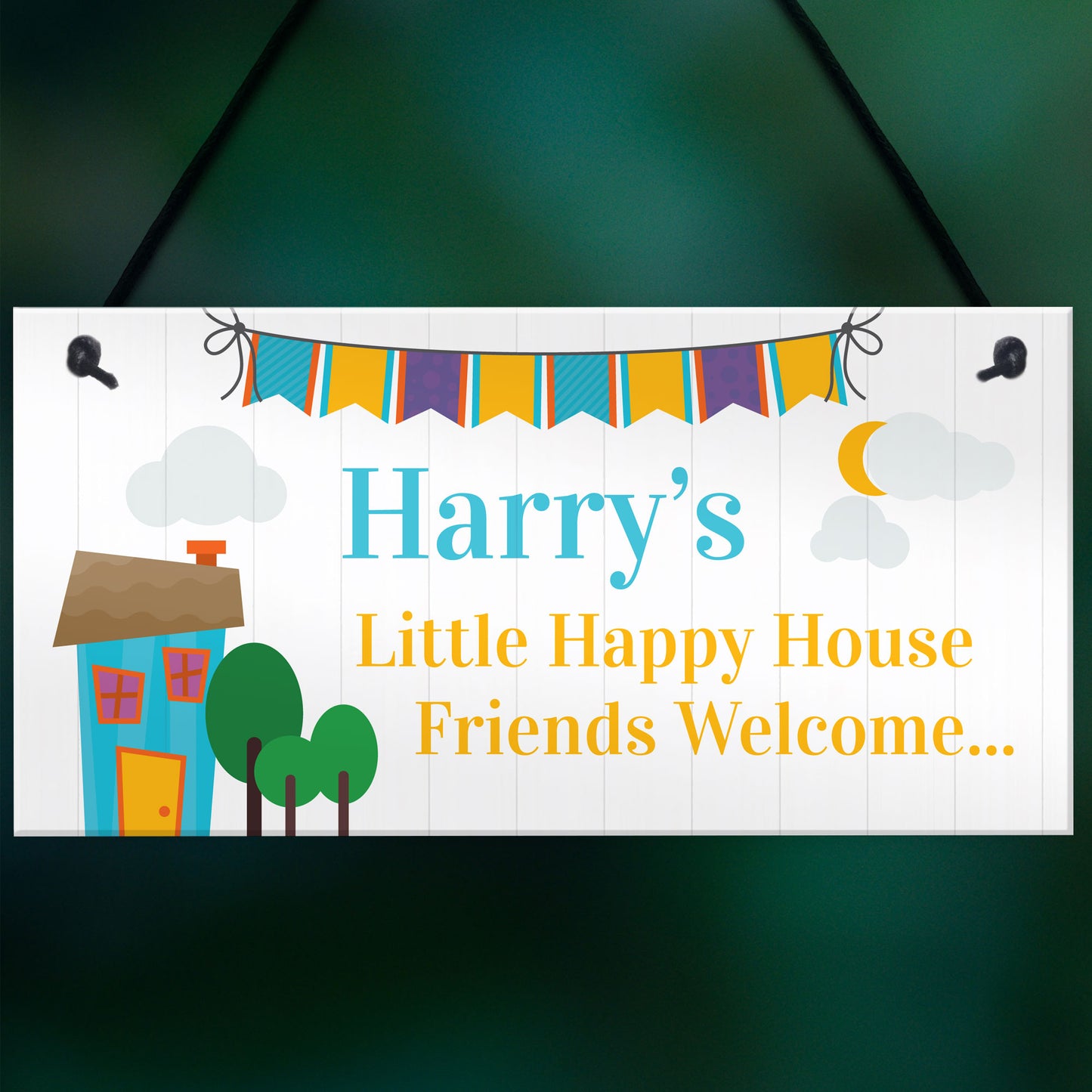 Playhouse Wendy House Sign Bedroom Plaque PERSONALISED