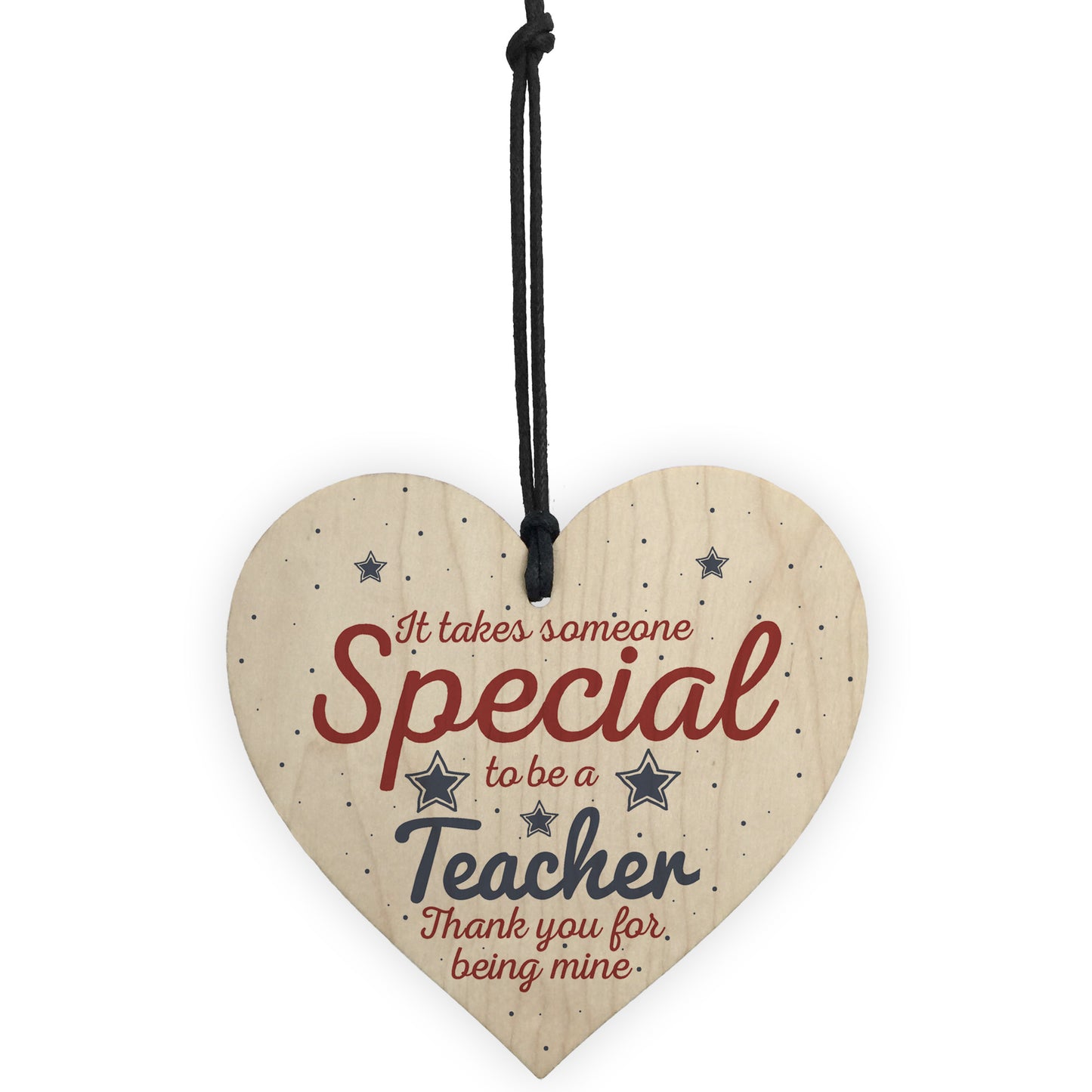 Handmade Hanging Heart Gift For Teacher Leaving Present Keepsake