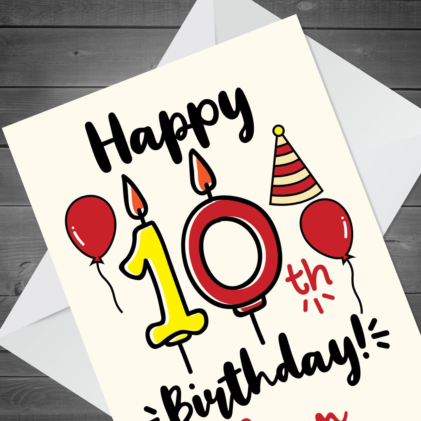 10th Birthday Card Boy Girl Personalised Card For Son Daughter