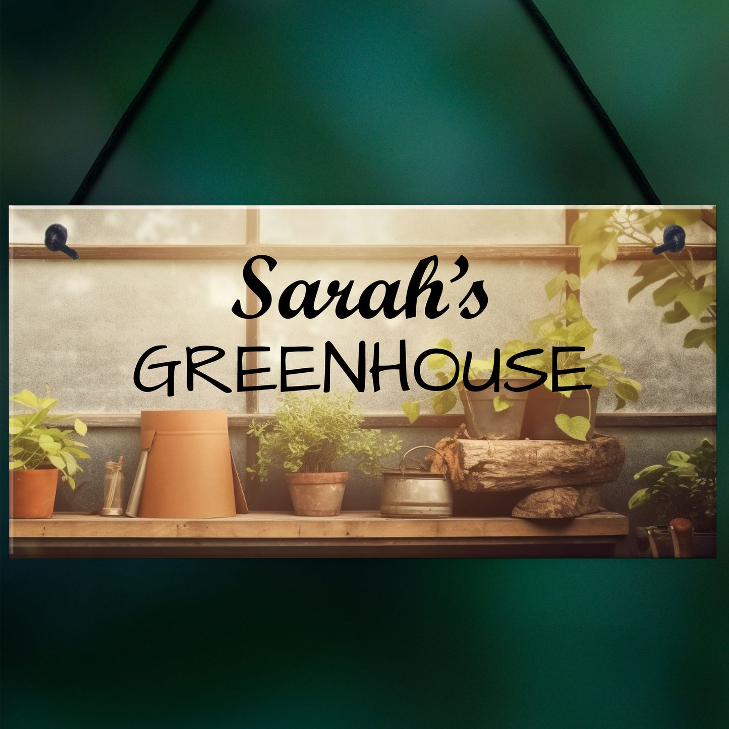 Greenhouse Sign Personalised Novelty Garden Shed Summerhouse