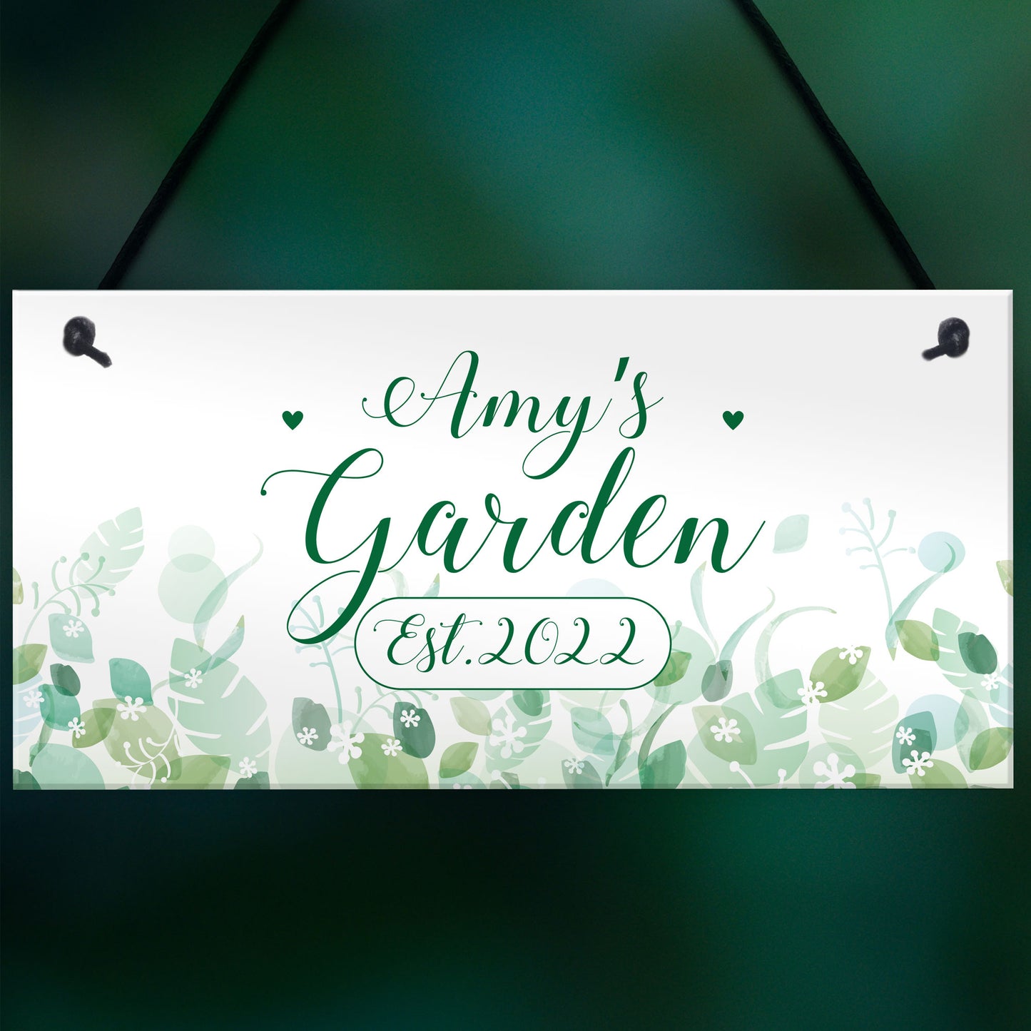 Novelty Garden Signs And Plaques Personalised Hanging Wall Sign